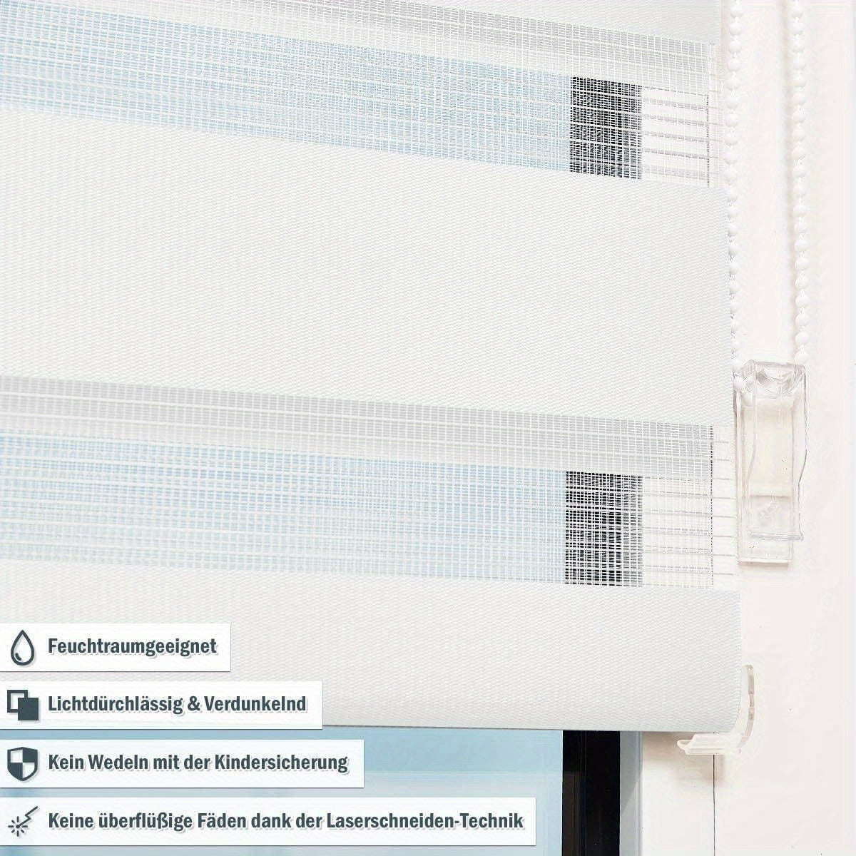 Fensterrollo, 1 Stk für Sichtschutz und Fenster – Detailansicht 4