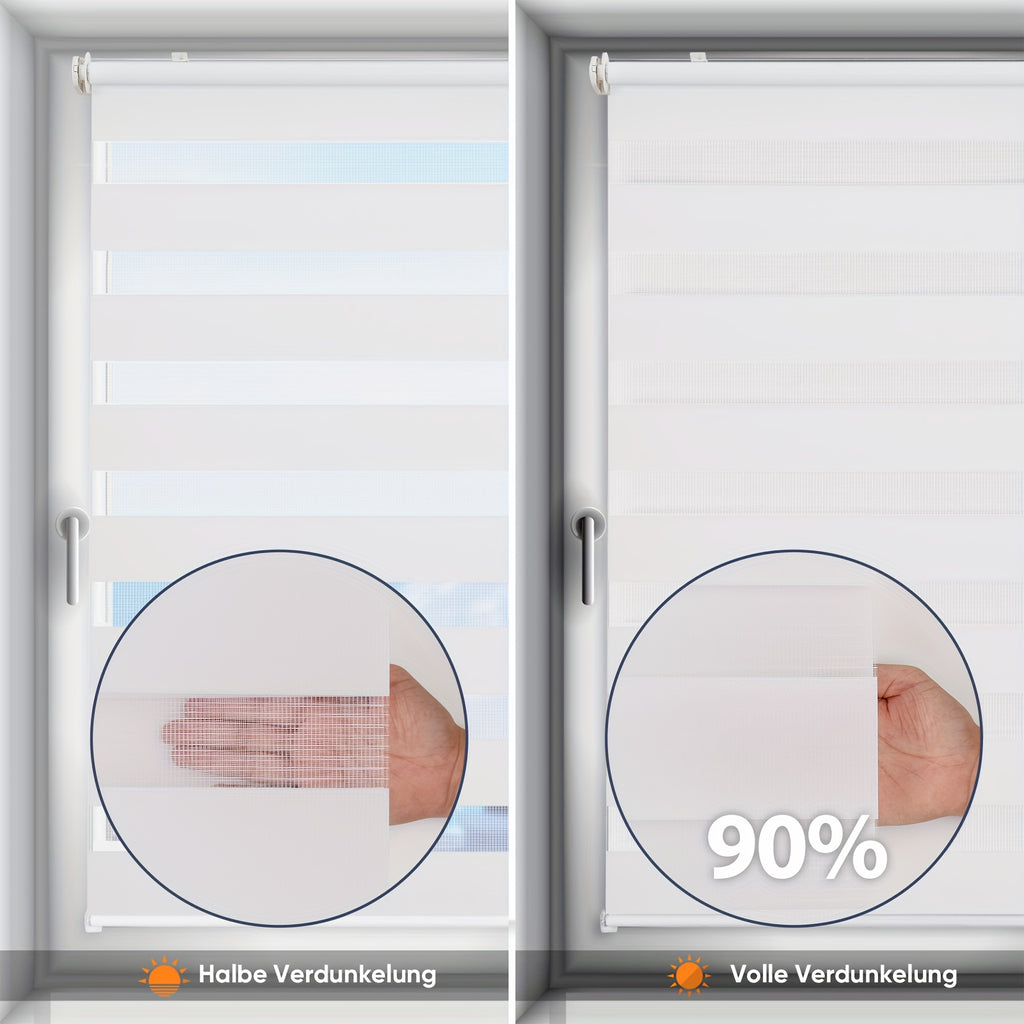 Fensterrollo, Leinen für Sichtschutz und Sonnenschutz – Detailansicht 2
