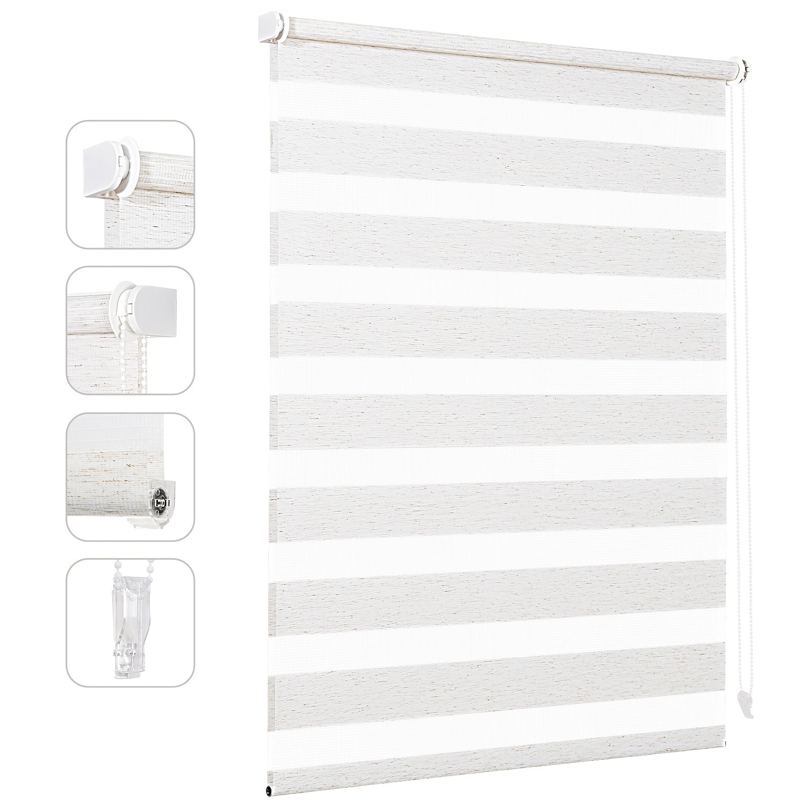 Fensterrollo, Leinen für Sichtschutz und Sonnenschutz – Detailansicht 4