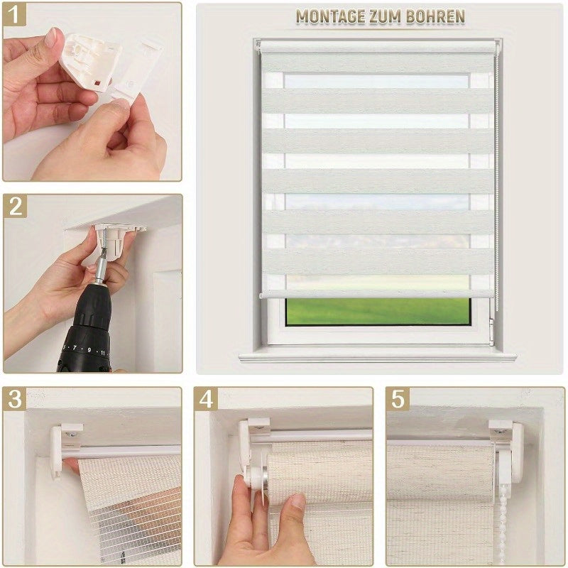 Fensterrollo, verstellbarer Verdunkelungs- Lichtdurchlässigkeitsgra für Fenster – Detailansicht 7