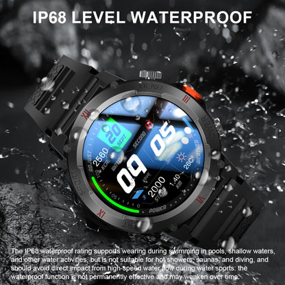 GWENLAND 2024 Fortschrittliche Smartwatch | 100+ Sportmodi, LED-Höhenmesser, Wettervorhersage, TFT-Bildschirm, Gehäuse aus Aluminiumlegierung, Silikonarmband - Perfektes Geschenk für Outdoor-Enthusiasten