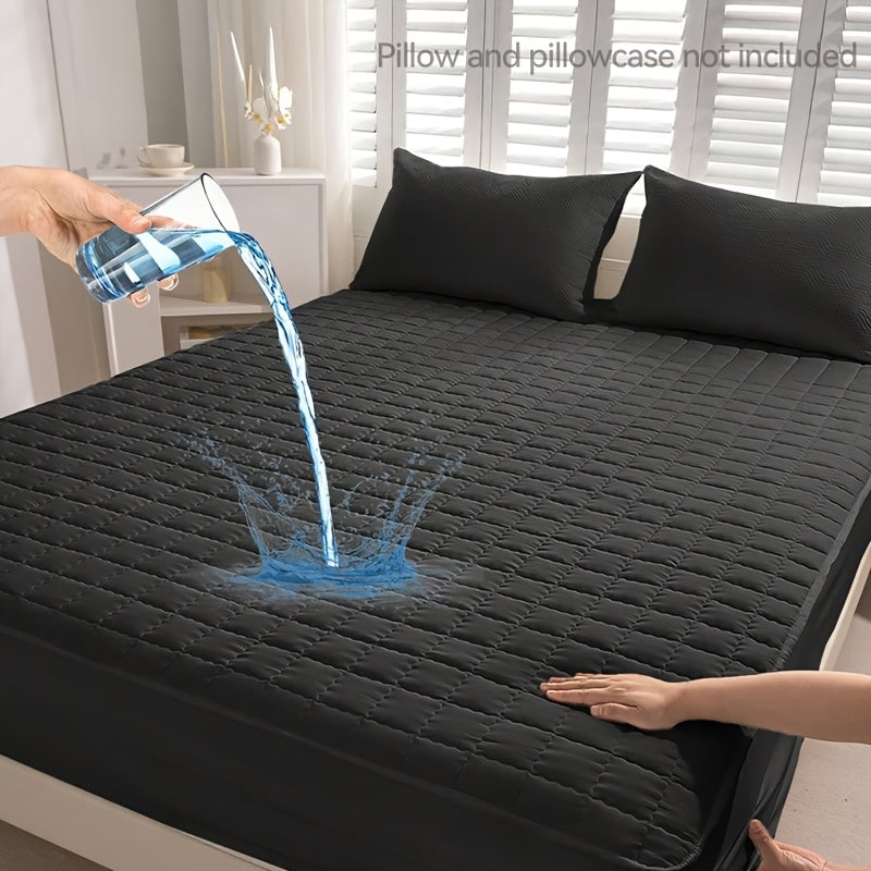 1 Stück Wasserdichtes, Weiches Spannbettlaken in Unifarben, Wiederverwendbarer Matratzenschoner, Atmungsaktiv, Geeignet für Schlafzimmer, Studentenwohnheime und Gästezimmer. Waschmaschinenfest, Erhältlich in Verschiedenen Farben und Größen. Kissenbezug un