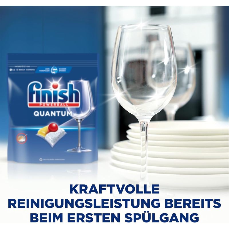 Finish Quantum Citrus Spülmaschinentabs für kraftvolle Reinigung und Alltag – Detailansicht 6