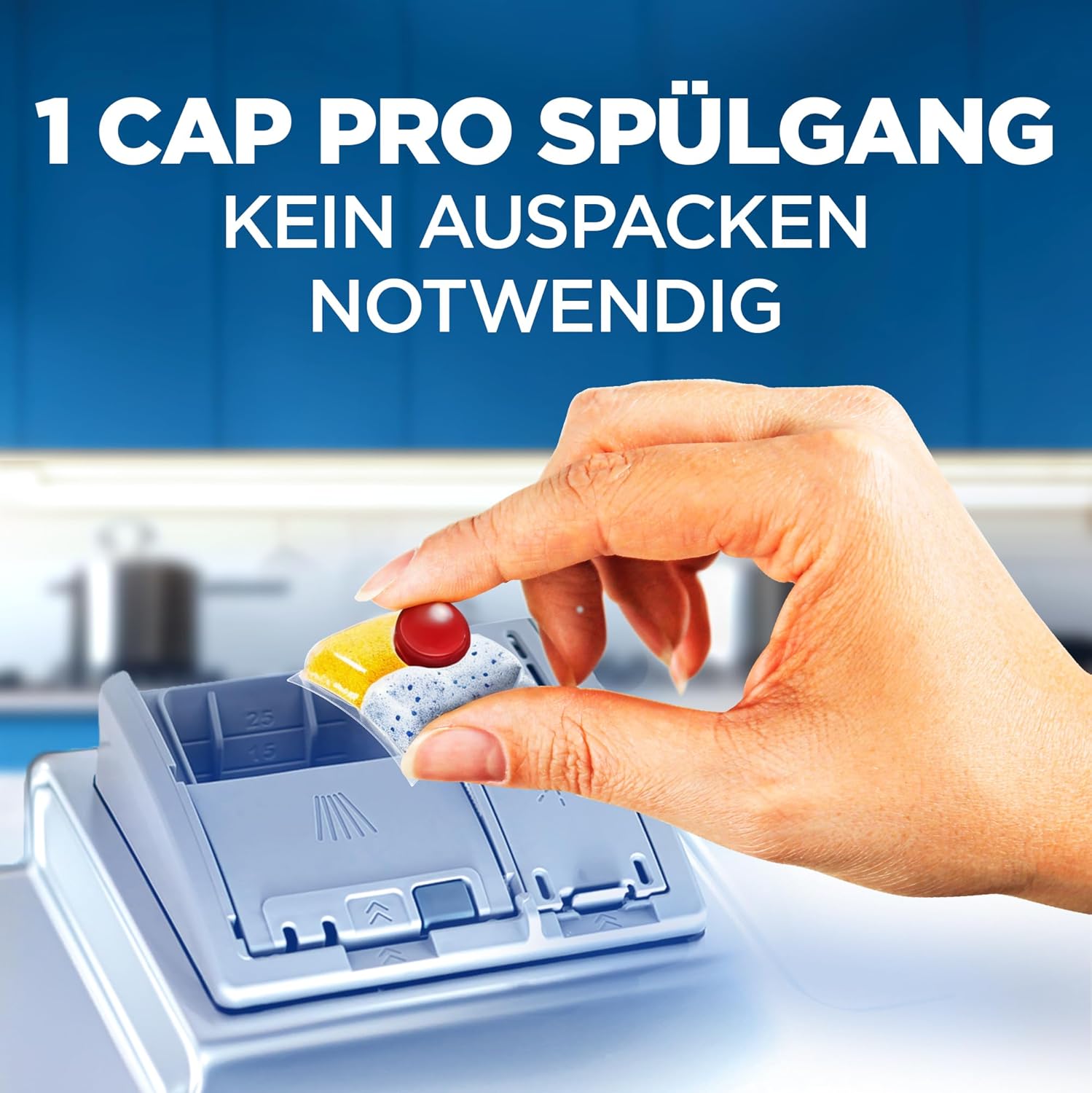Finish Quantum Citrus Spülmaschinentabs für kraftvolle Reinigung und Alltag – Detailansicht 15