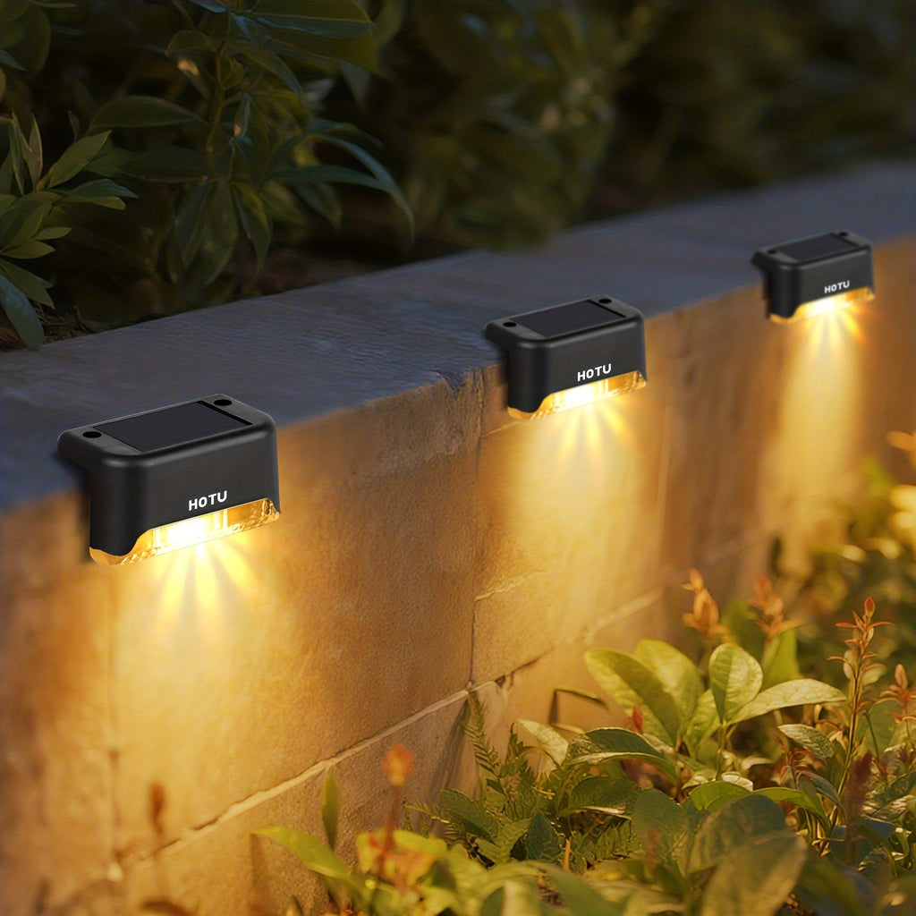 FITPOLO 16er-Pack Solar Stufenleuchten, LED-Beleuchtung für Garten und Terrasse – Detailansicht 9