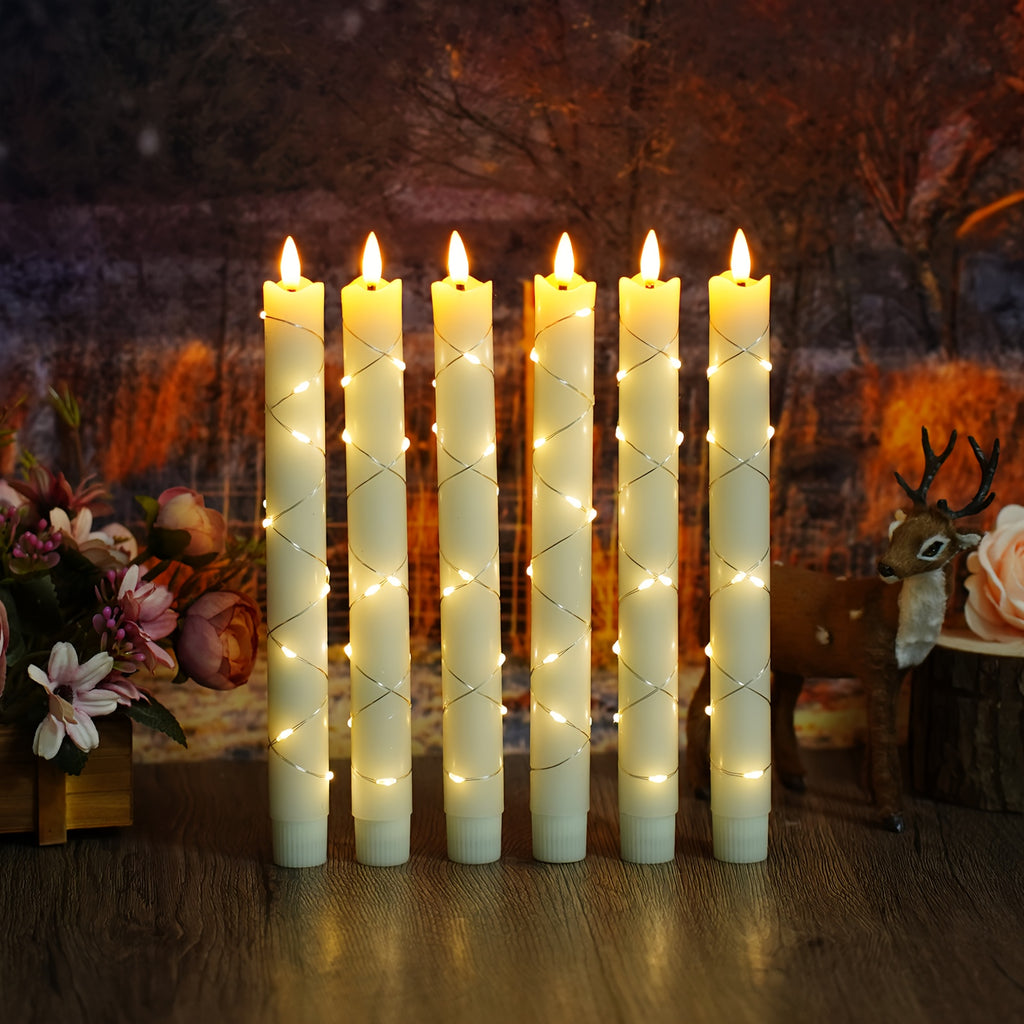 flammenlose 3D-Stern-Lichterketten, 6 Stück für Schlafzimmer und Bett – Detailansicht 9