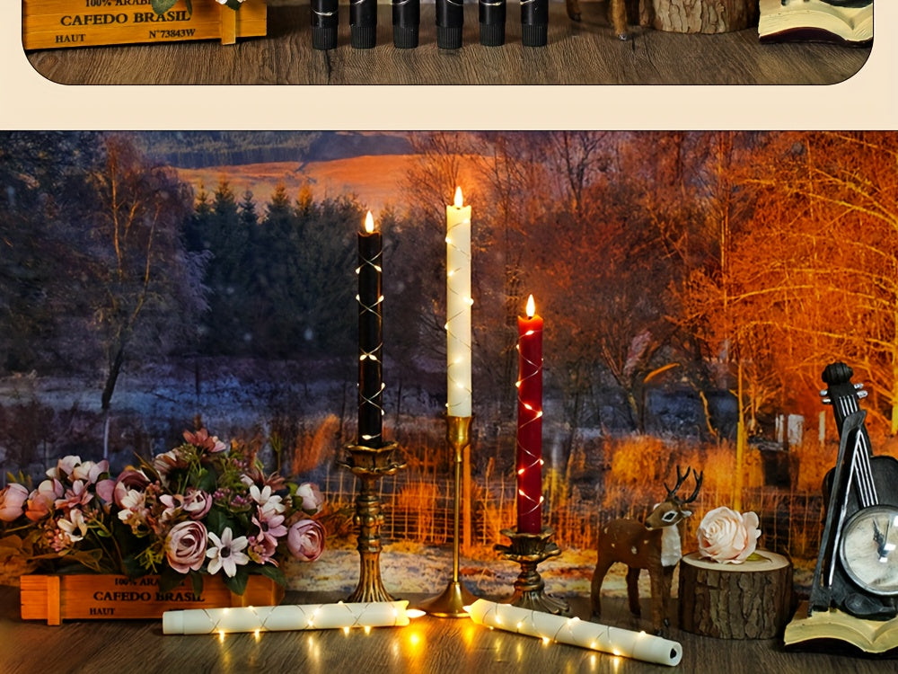 flammenlose 3D-Stern-Lichterketten, 6 Stück für Schlafzimmer und Bett – Detailansicht 14