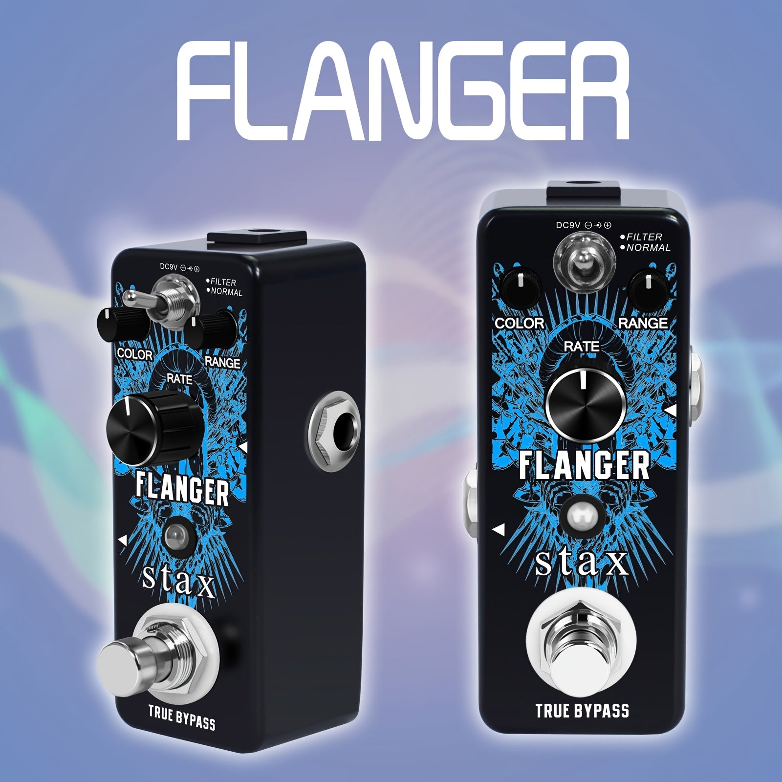 Flanger-Gitarreneffektpedal, Flanger-Pedal für Alltag und Zuhause – Hauptansicht