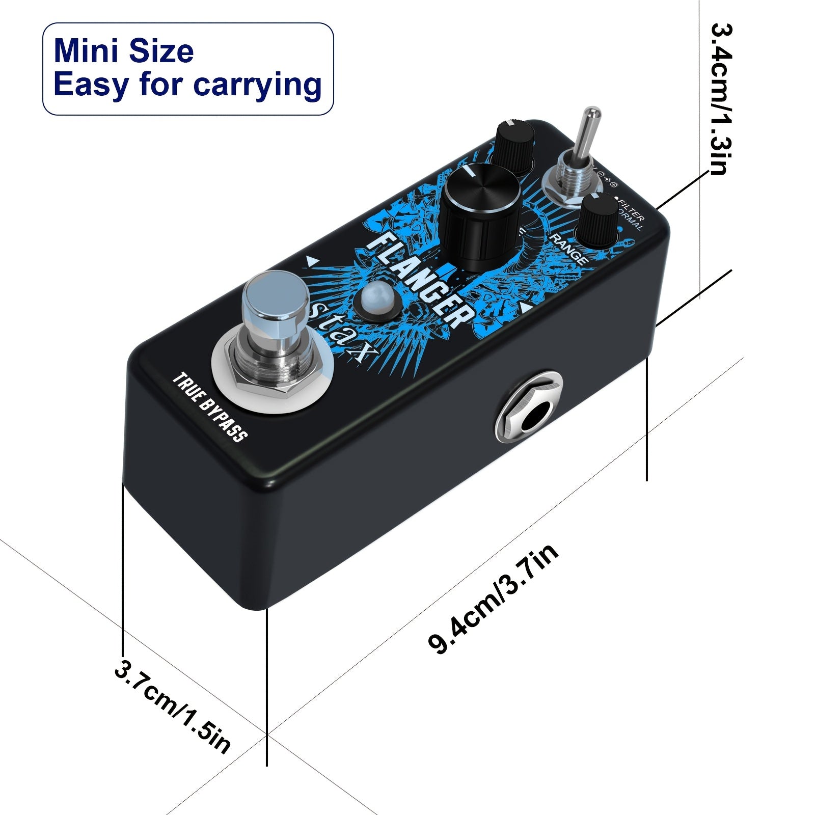 Flanger-Gitarreneffektpedal, Flanger-Pedal für Alltag und Zuhause – Detailansicht 4