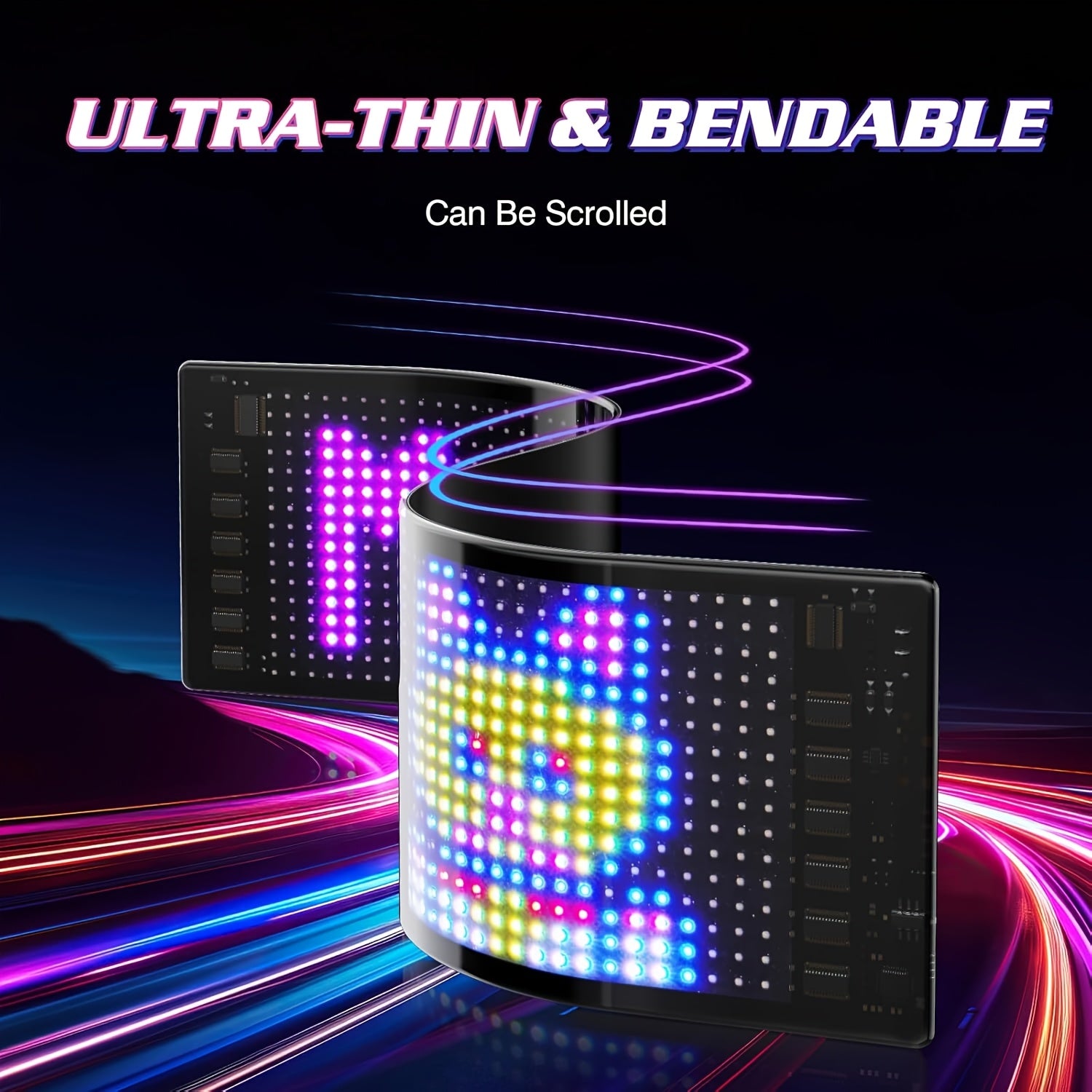 Flexible und faltbare RGB LED-Schilder, LED-Beleuchtung für Werbung und Alltag – Hauptansicht