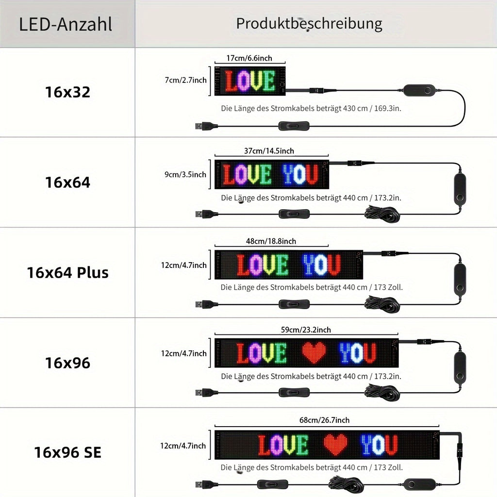 Flexible und faltbare RGB LED-Schilder, LED-Beleuchtung für Werbung und Alltag – Detailansicht 4