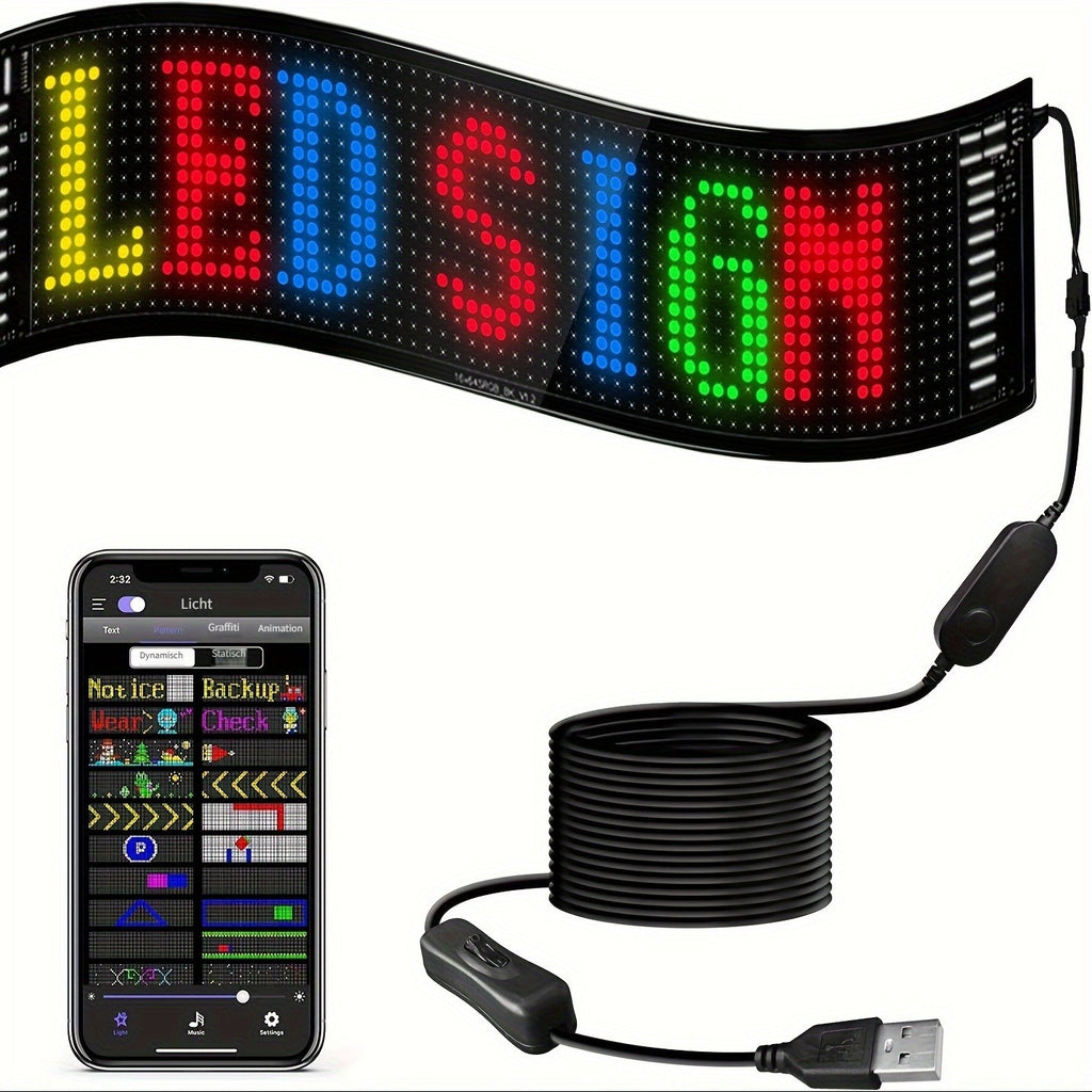 Flexible und faltbare RGB LED-Schilder, LED-Beleuchtung für Werbung und Alltag – Detailansicht 12