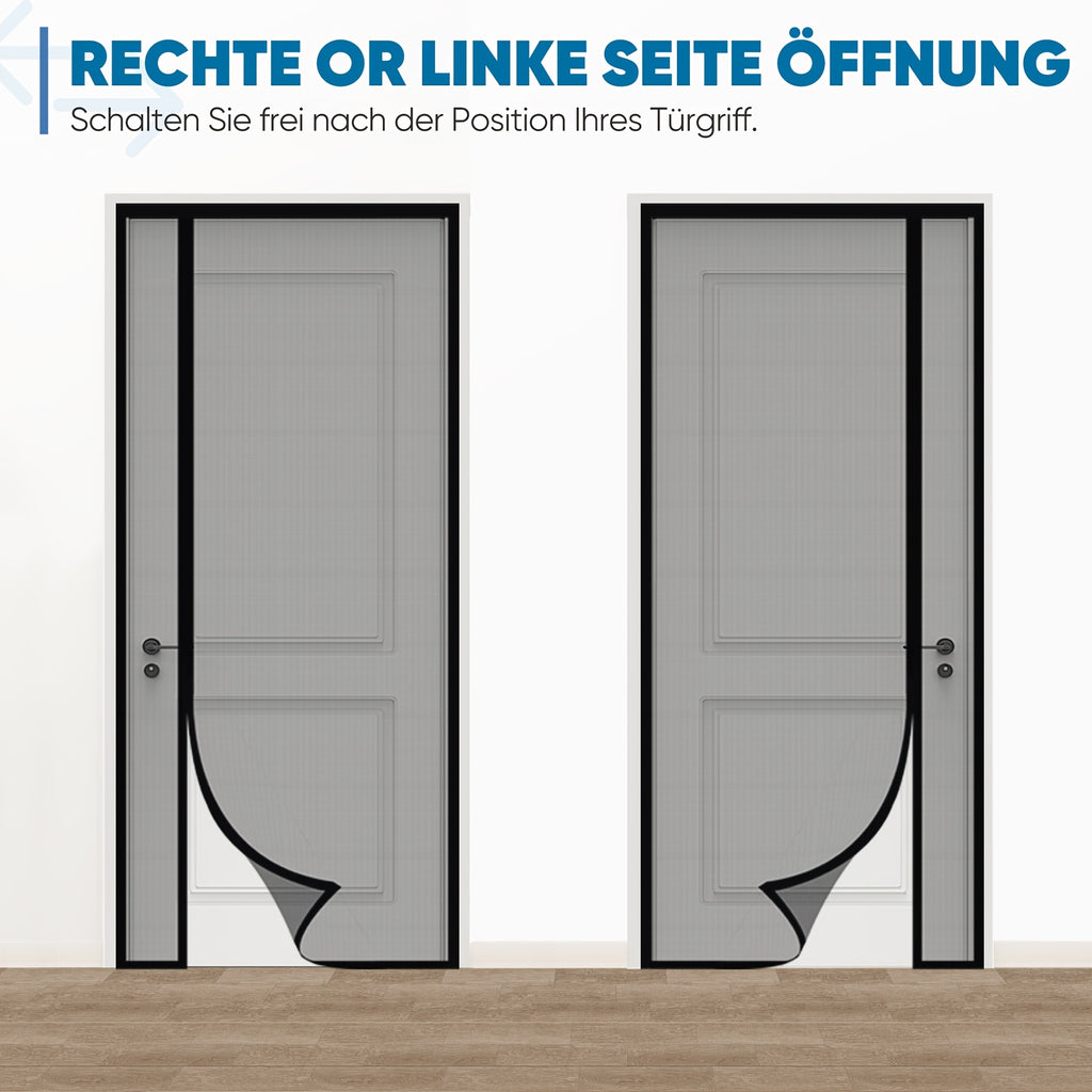 Fliegengitter-Türvorhang gegen Kratzer von Katzen für Garten und Terrasse – Detailansicht 2