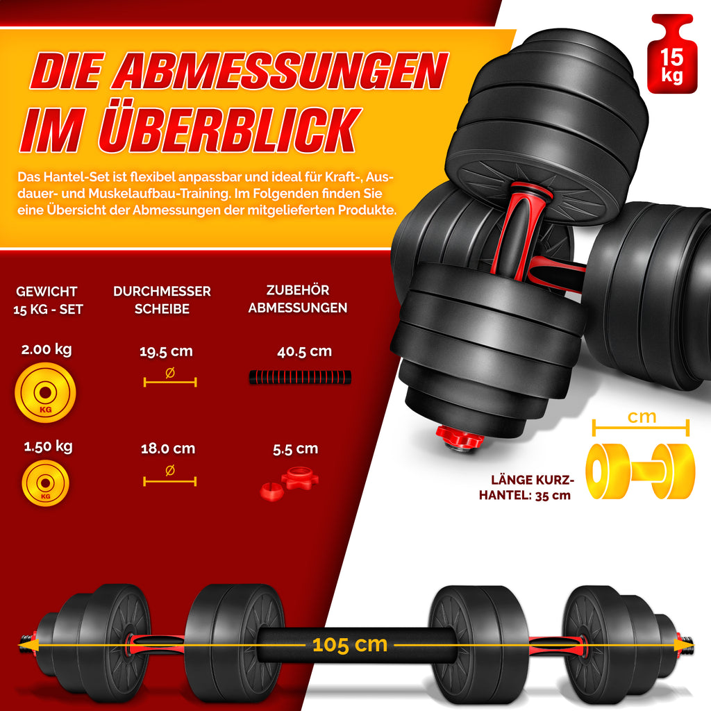 Freihantel-Sets, verstellbar für Alltag und Zuhause – Detailansicht 7