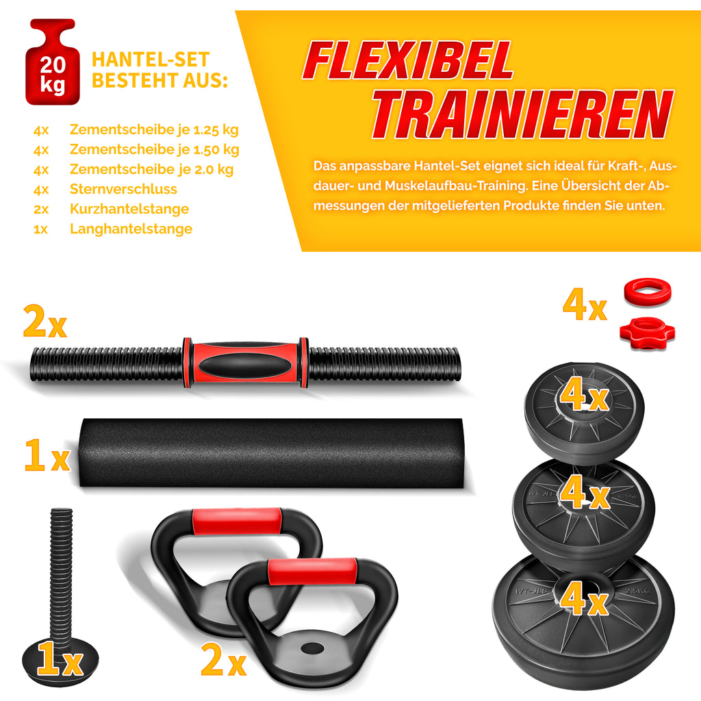 Freihantel-Sets, verstellbar für Alltag und Zuhause – Detailansicht 21