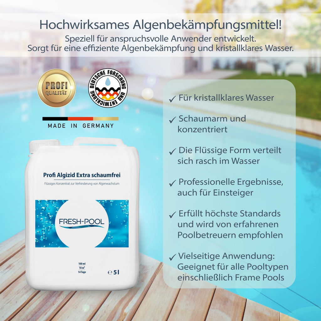 Fresh-Pool Profi Algizid Extra schaumfrei, 5 kg für Haustiere und Zuhause – Detailansicht 5
