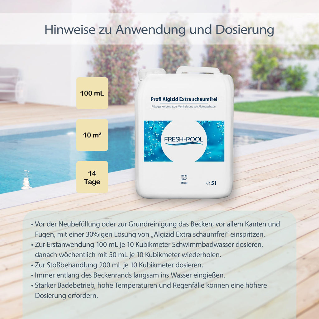Fresh-Pool Profi Algizid Extra schaumfrei, 5 kg für Haustiere und Zuhause – Detailansicht 14