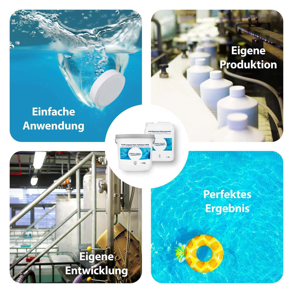 Fresh-Pool Profi Langzeit Chlor Tabletten, 200g für Pool und Alltag – Detailansicht 5