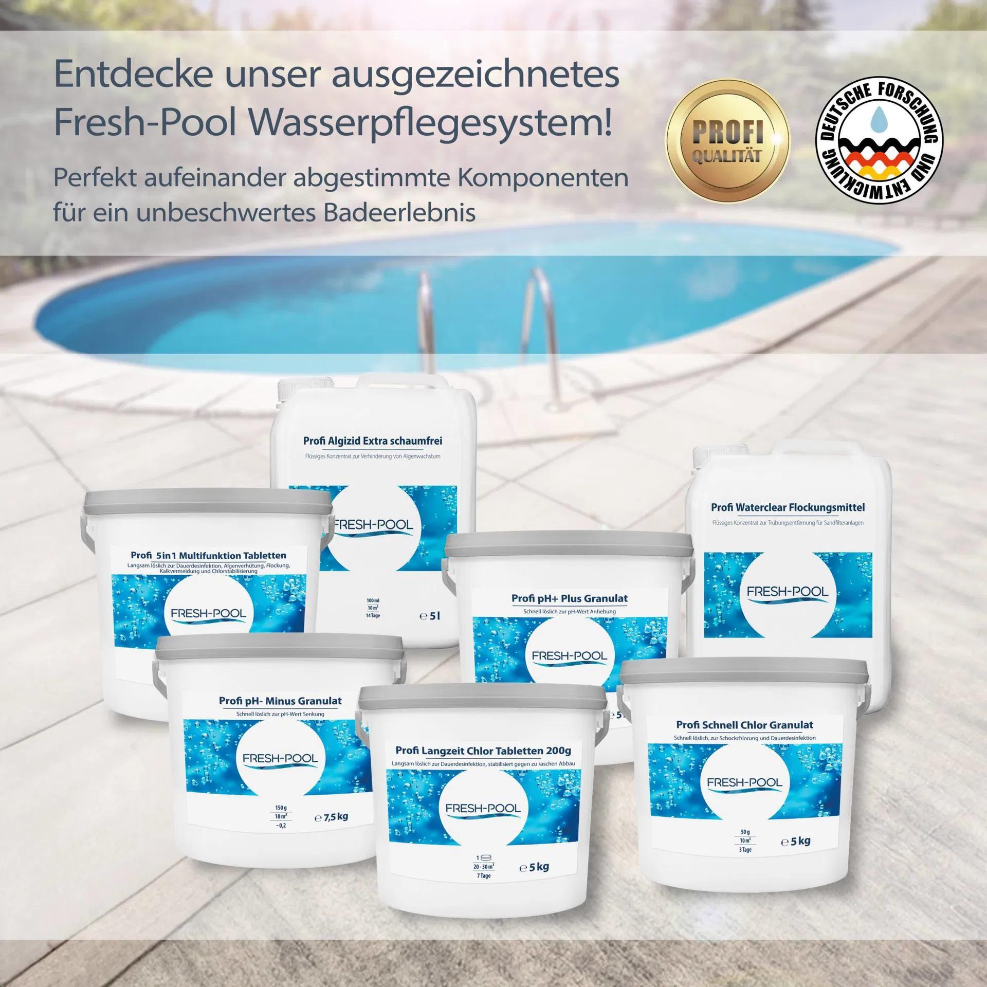 Fresh-Pool Profi Langzeit Chlor Tabletten, 200g für Pool und Alltag – Detailansicht 6