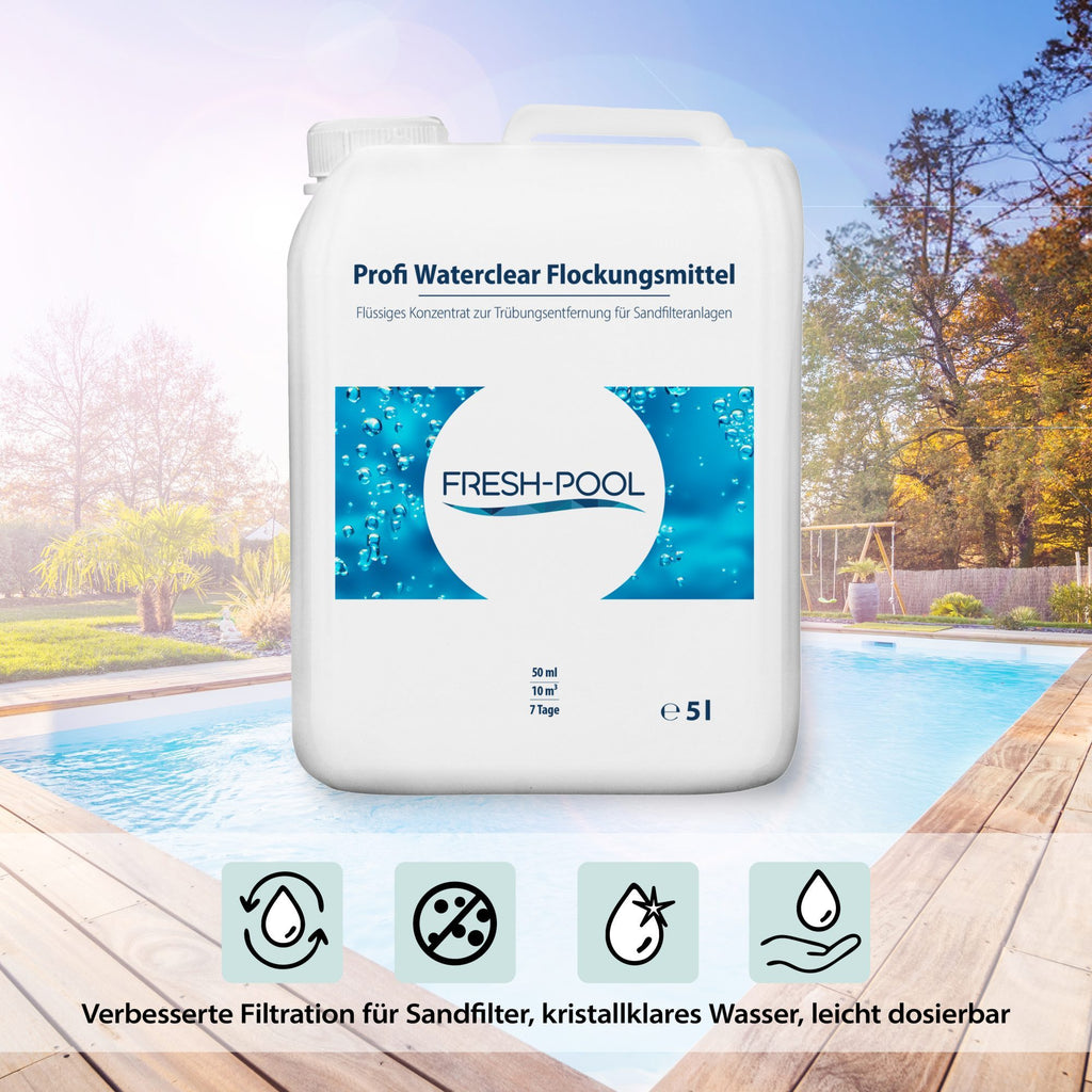 Fresh-Pool Profi Waterclear Flockungsmittel, 5l für Pool und den Pool – Detailansicht 3