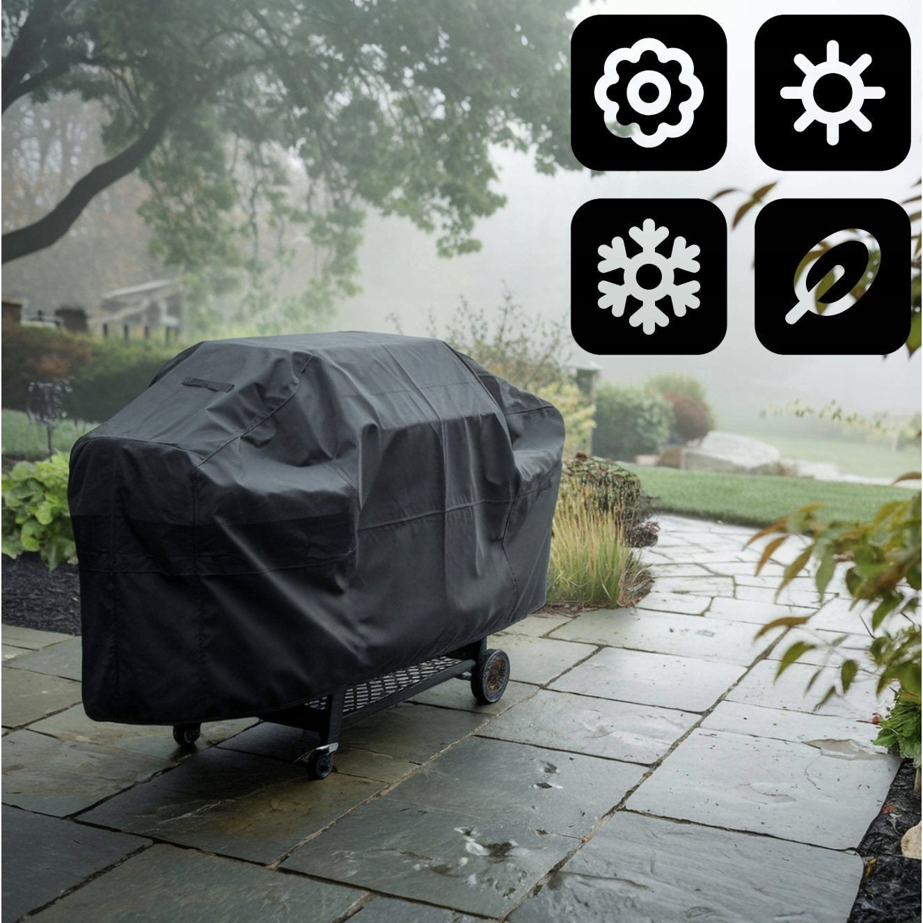 FÜR GRILL, wasserdicht für Garten und Terrasse – Detailansicht 2