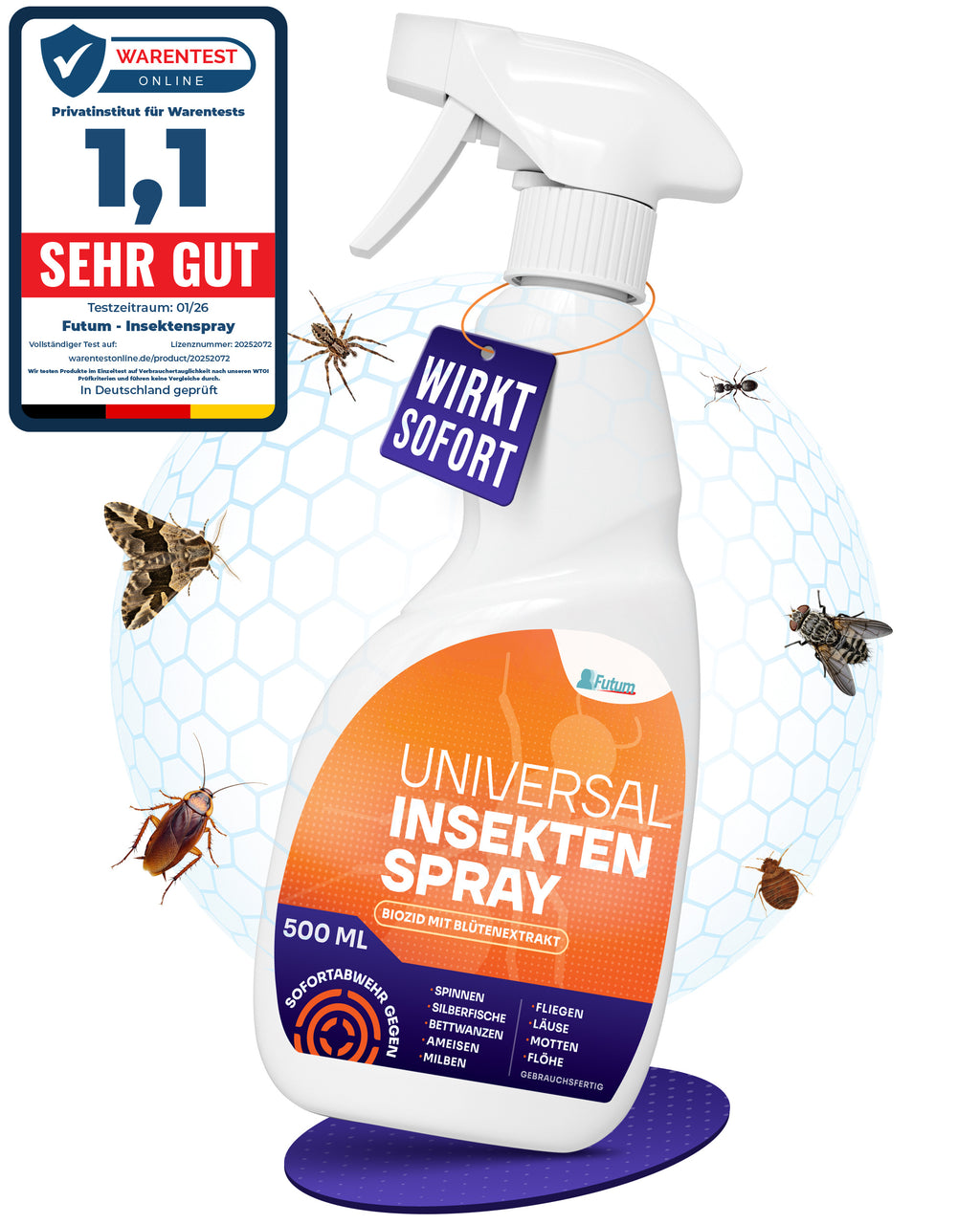 FUTUM, 500ml für Schlafzimmer und Bett – Detailansicht 9