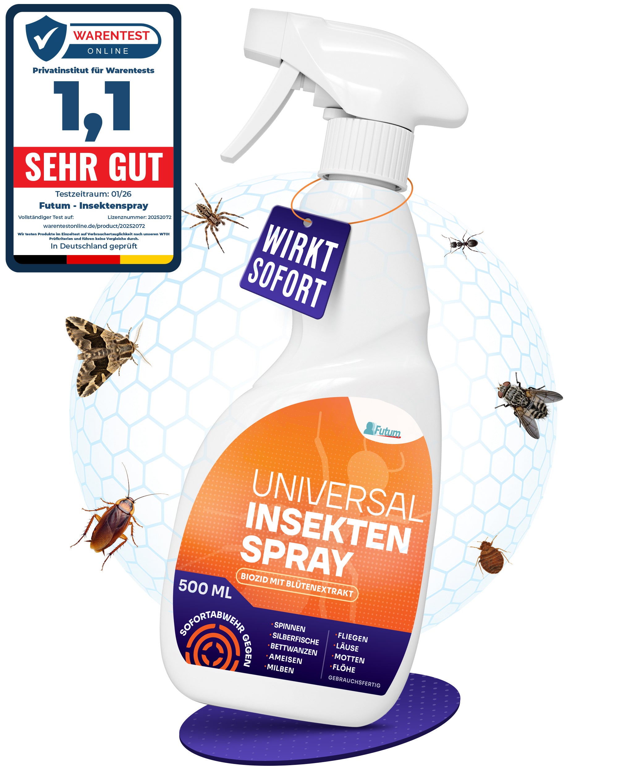 FUTUM, 500ml für Schlafzimmer und Bett – Detailansicht 9
