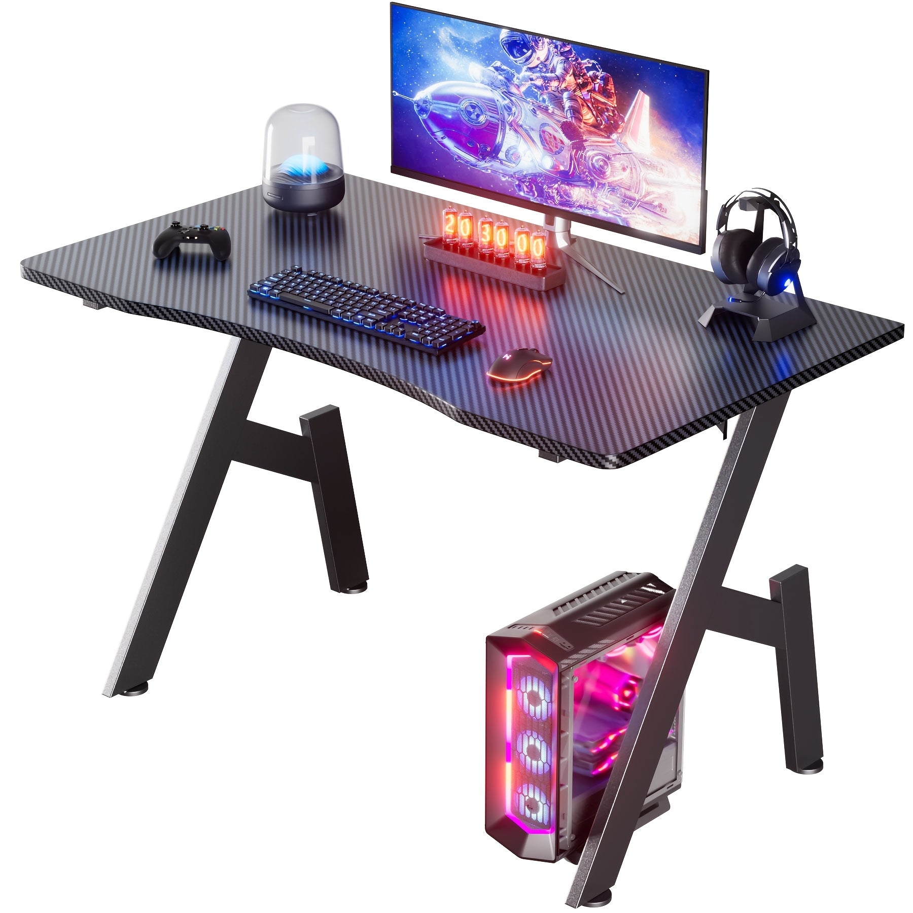 Gaming-Schreibtisch, 1 Stück für Arbeitszimmer und Homeoffice – Hauptansicht