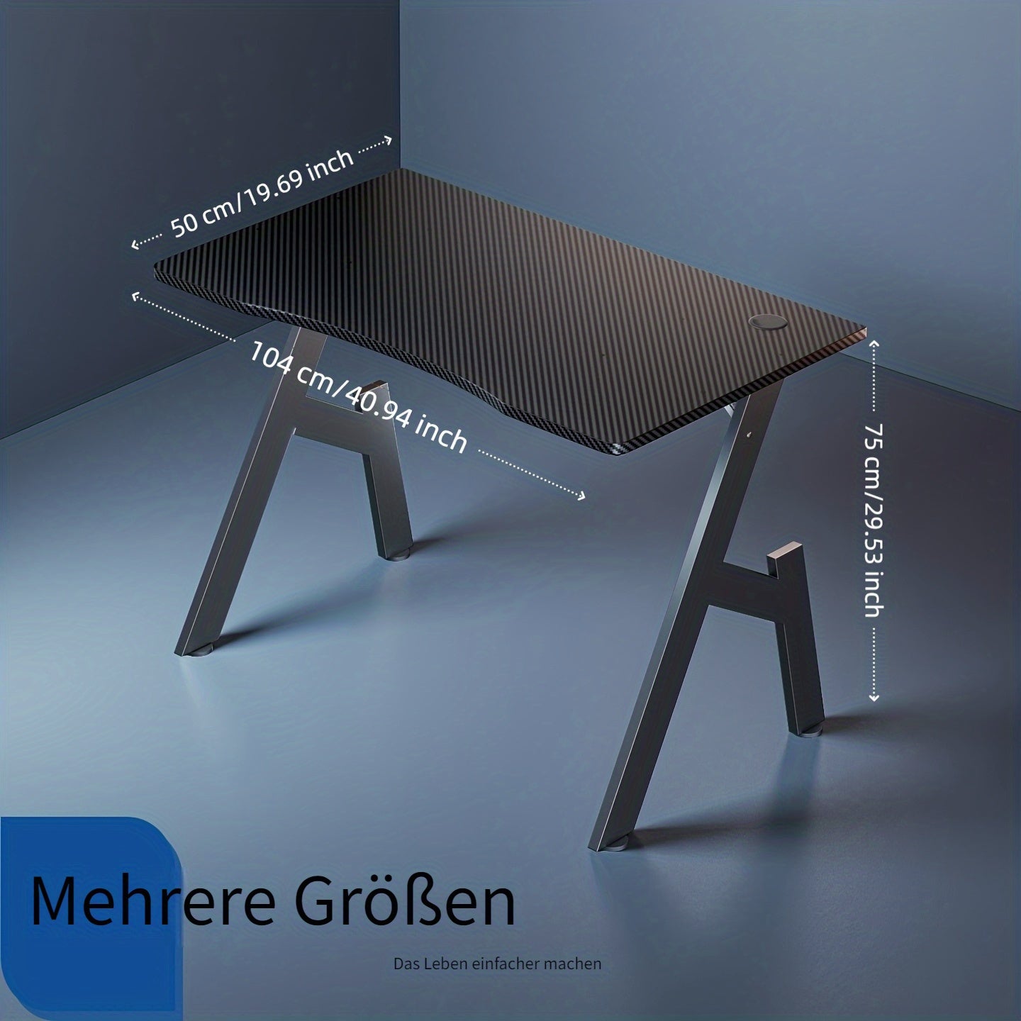 Gaming-Schreibtisch, 1 Stück für Arbeitszimmer und Homeoffice – Detailansicht 5