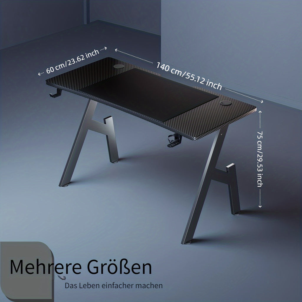 Gaming-Schreibtisch, 1 Stück für Arbeitszimmer und Homeoffice – Detailansicht 10