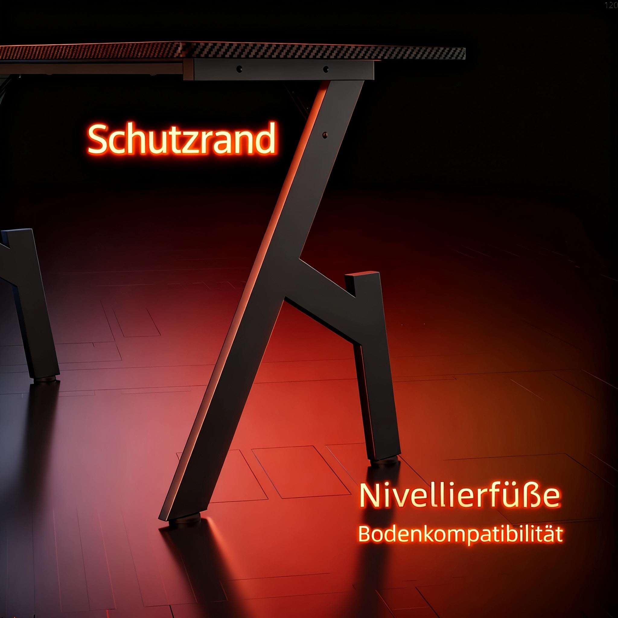 Gaming-Schreibtisch, 100 cm für Arbeitszimmer und Homeoffice – Detailansicht 8