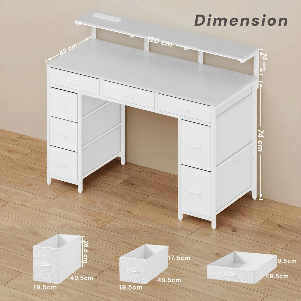 Gaming-Schreibtisch, 119,38 cm für Homeoffice und Arbeitszimmer – Hauptansicht
