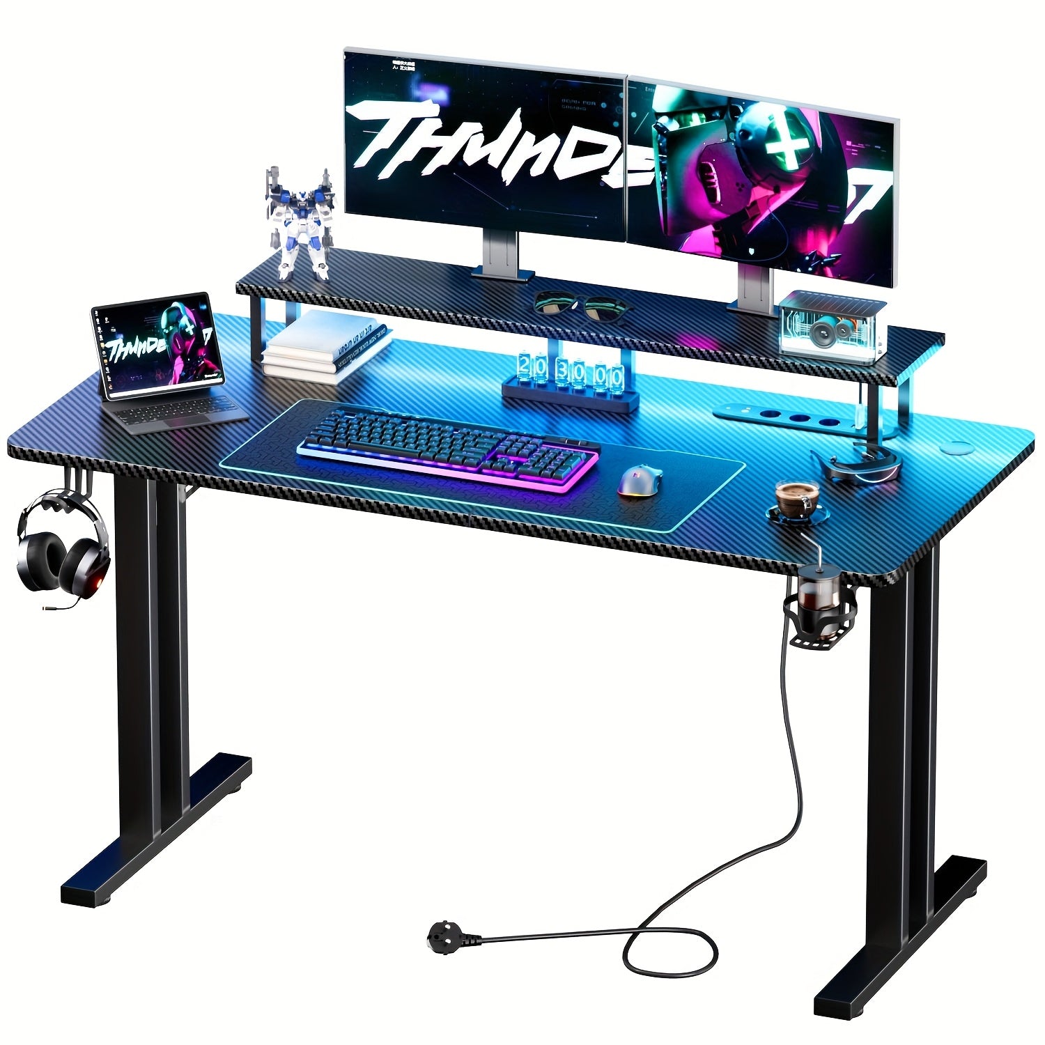 Gaming-Schreibtisch, 120cm für Arbeitszimmer – Detailansicht 4