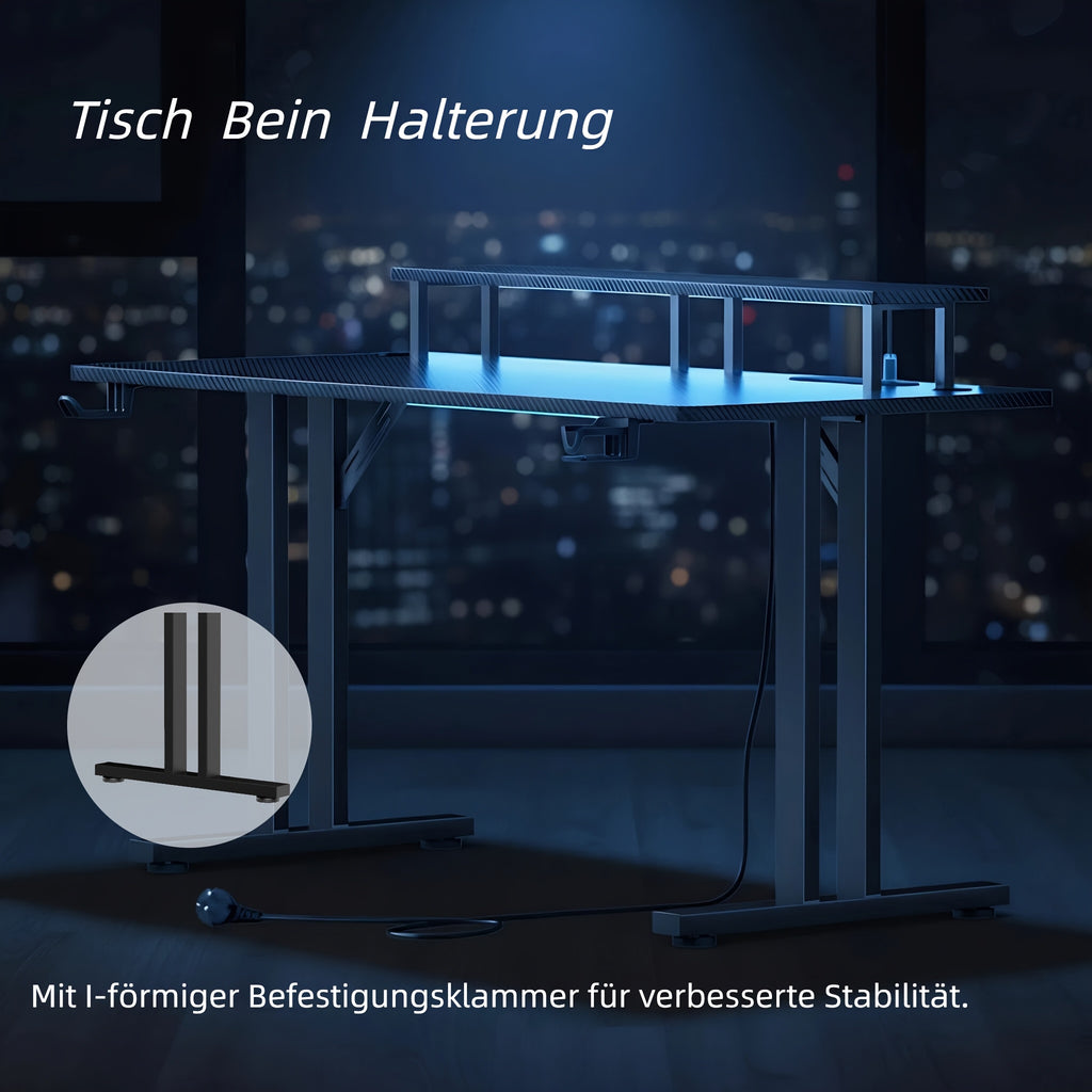 Gaming-Schreibtisch, 120cm für Arbeitszimmer – Detailansicht 8