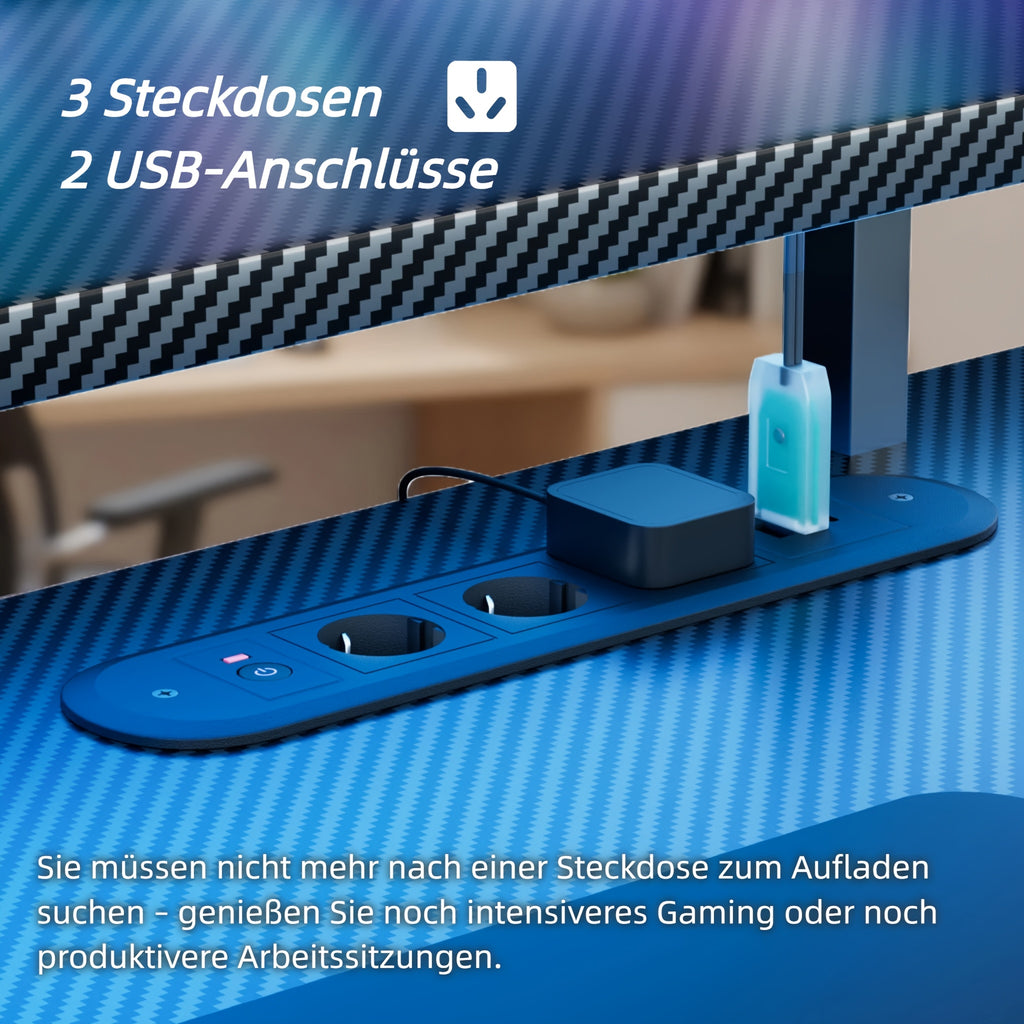 Gaming-Schreibtisch, 120cm für Arbeitszimmer – Detailansicht 9
