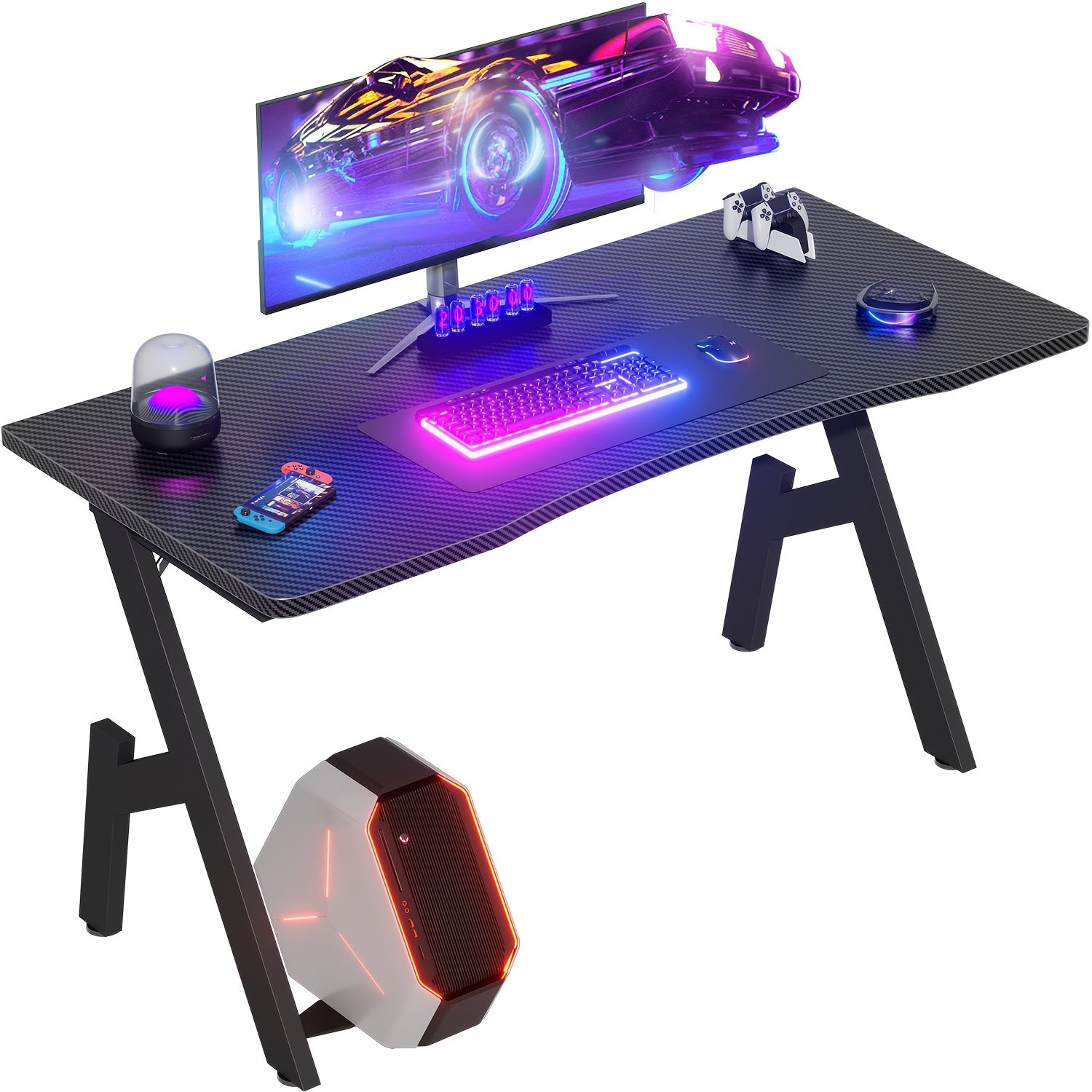 Gaming-Schreibtisch, 81,28 Cm für Arbeitszimmer und Homeoffice – Detailansicht 5