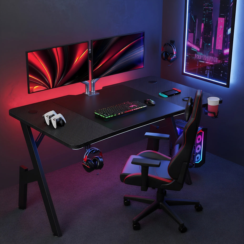 Gaming-Schreibtisch, 81,28 Cm für Arbeitszimmer und Homeoffice – Detailansicht 8