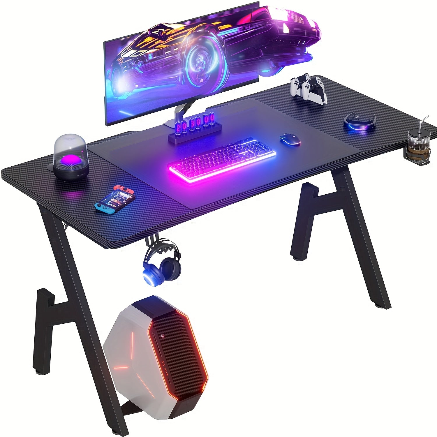 Gaming-Schreibtisch, 81,28 Cm für Arbeitszimmer und Homeoffice – Detailansicht 10