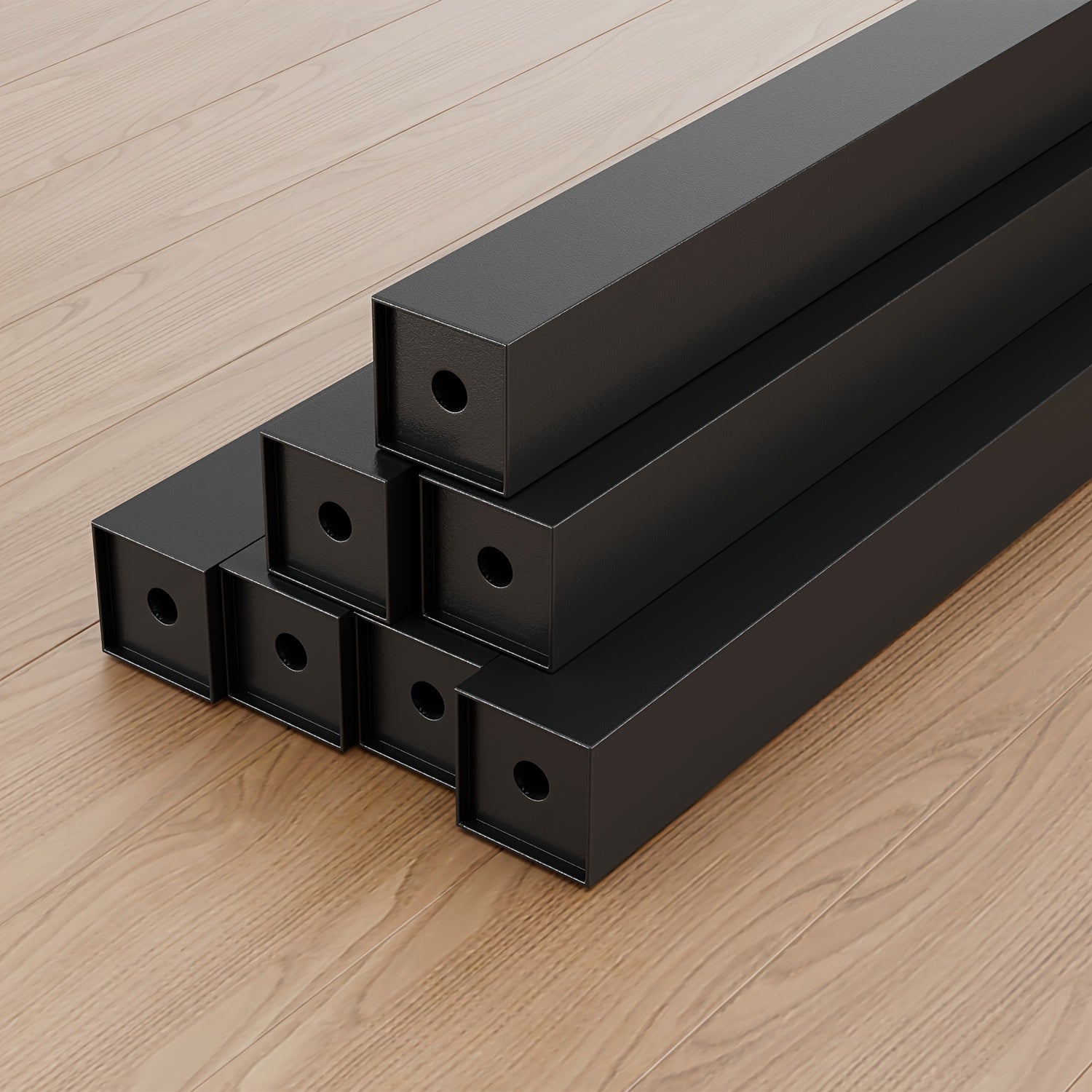 Gaming-Schreibtisch, europäische Steckdosenleiste (2 AC/2 USB) für Arbeitszimmer und Homeoffice – Detailansicht 11