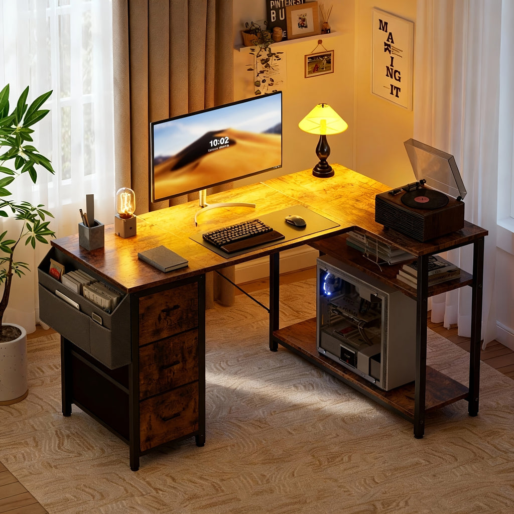 Gaming-Schreibtisch, Tigerhaut für Arbeitszimmer und Homeoffice – Detailansicht 7