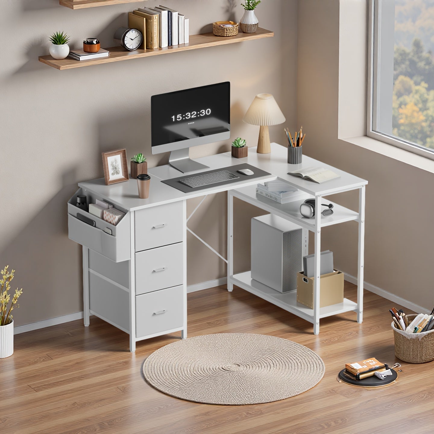 Gaming-Schreibtisch, Tigerhaut für Arbeitszimmer und Homeoffice – Detailansicht 9