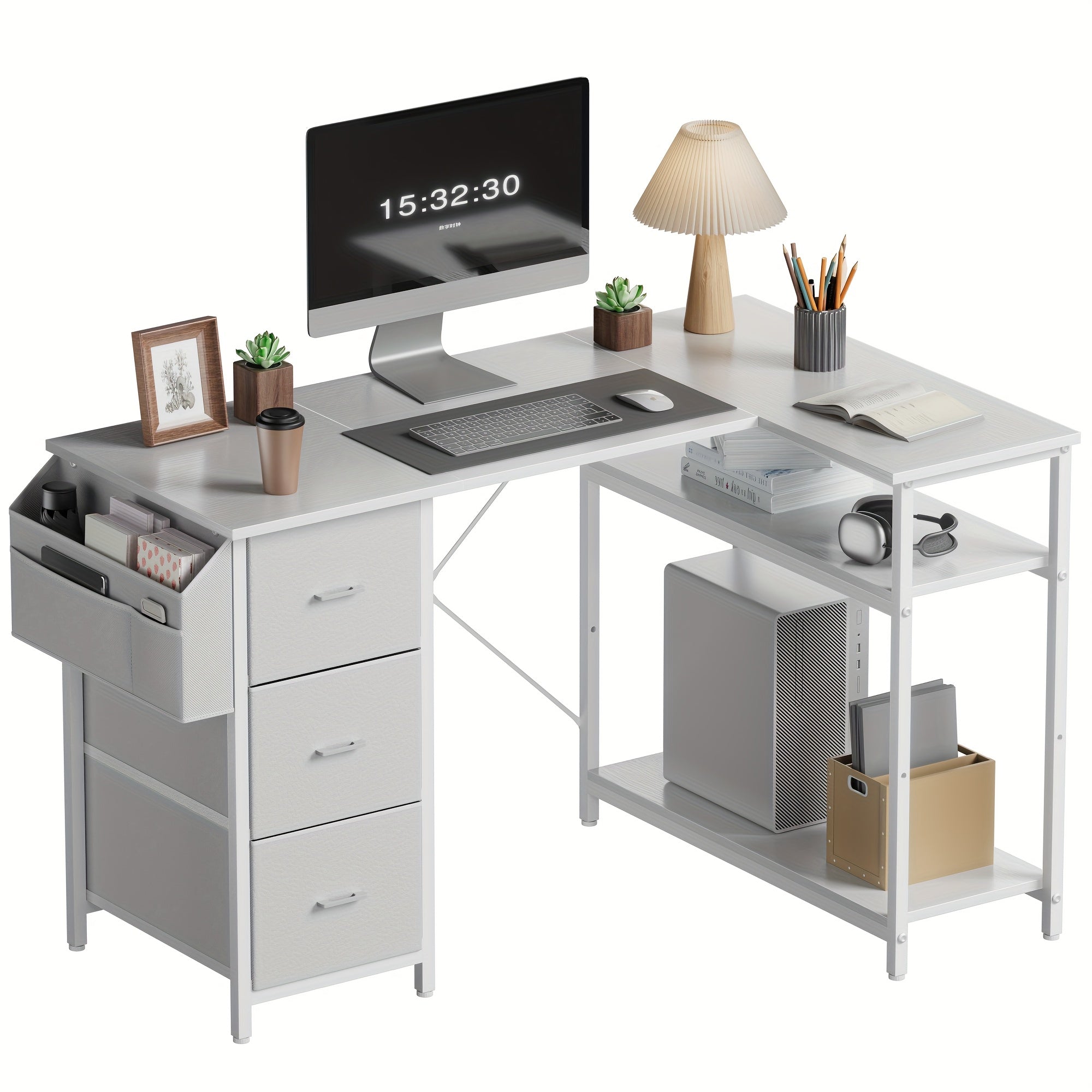 Gaming-Schreibtisch, Tigerhaut für Arbeitszimmer und Homeoffice – Detailansicht 10