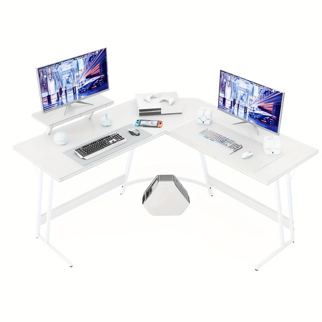 Gaming-Schreibtisch, Weiss für Arbeitszimmer und Homeoffice – Detailansicht 3