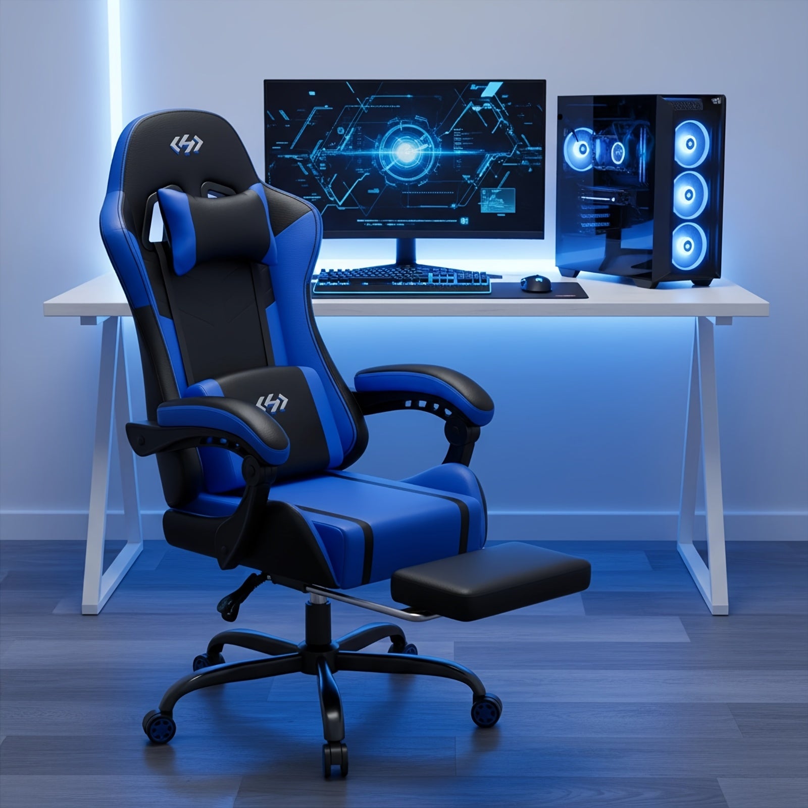 Gaming-Stuhl, 360° drehbar für Gaming und Computerplatz – Detailansicht 24
