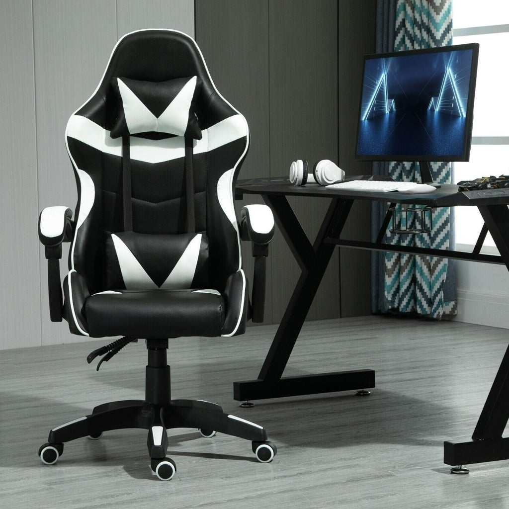 Gaming-Stuhl, Blau für Computerplatz und Gaming – Hauptansicht