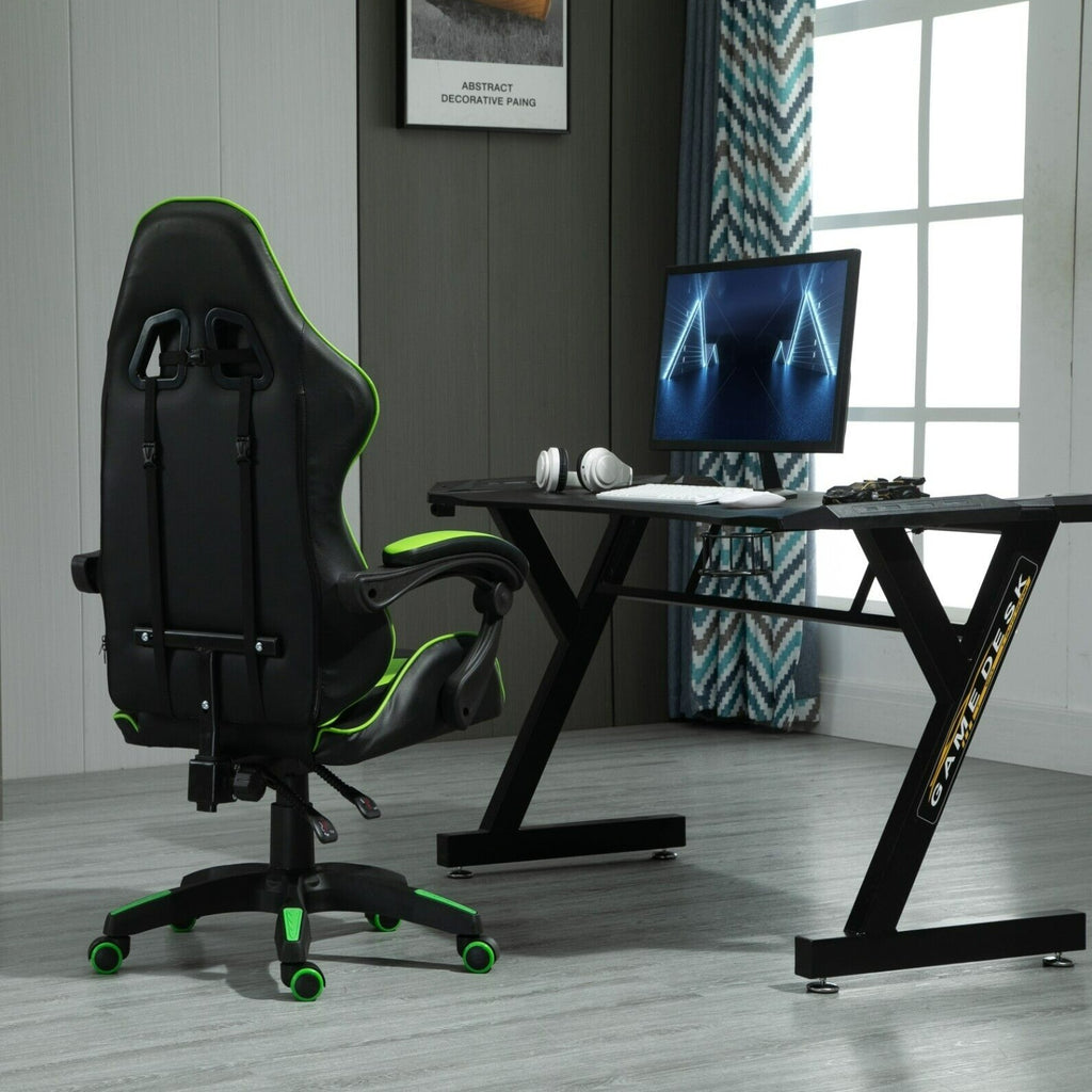 Gaming-Stuhl, Blau für Computerplatz und Gaming – Detailansicht 13