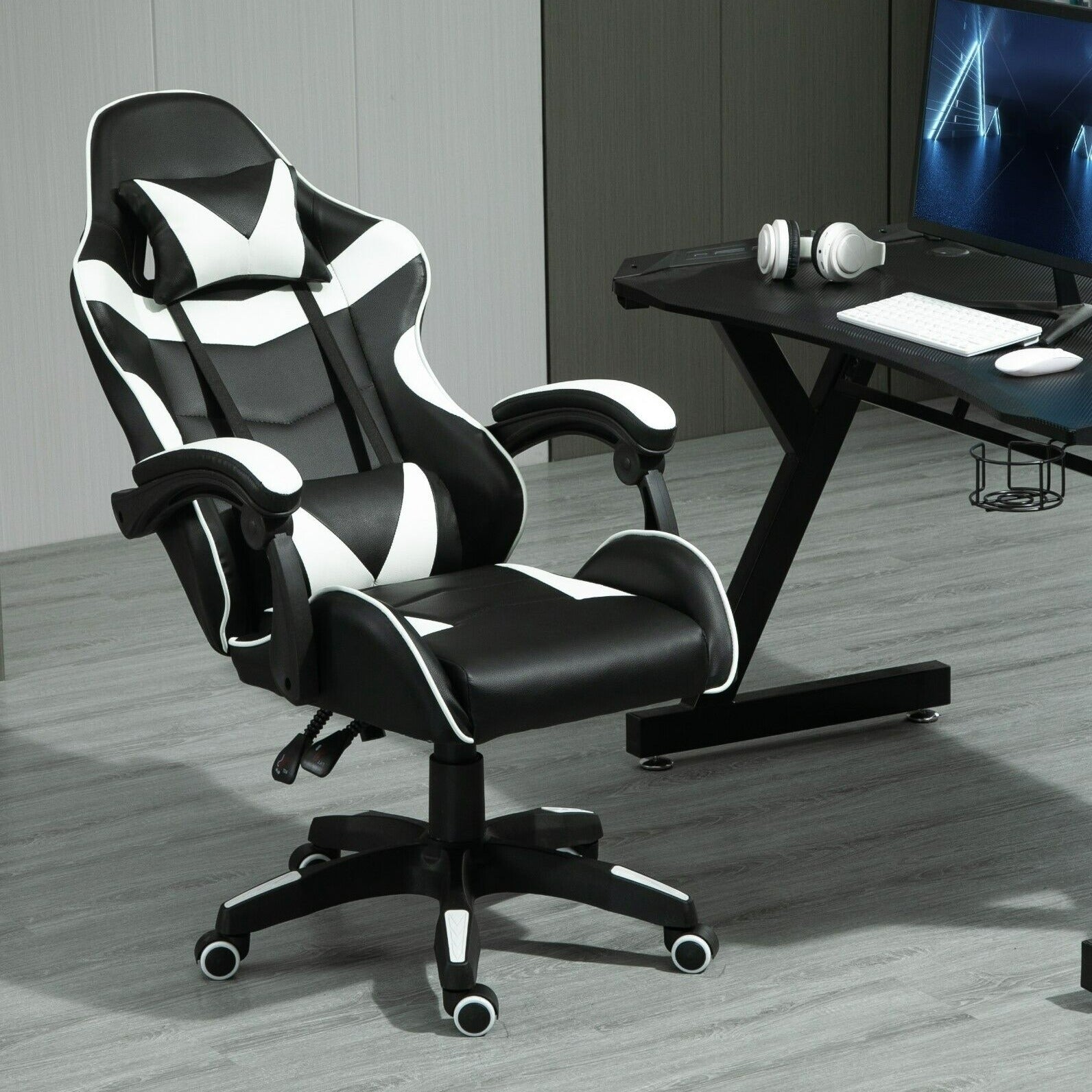 Gaming-Stuhl, Blau für Gaming – Detailansicht 7