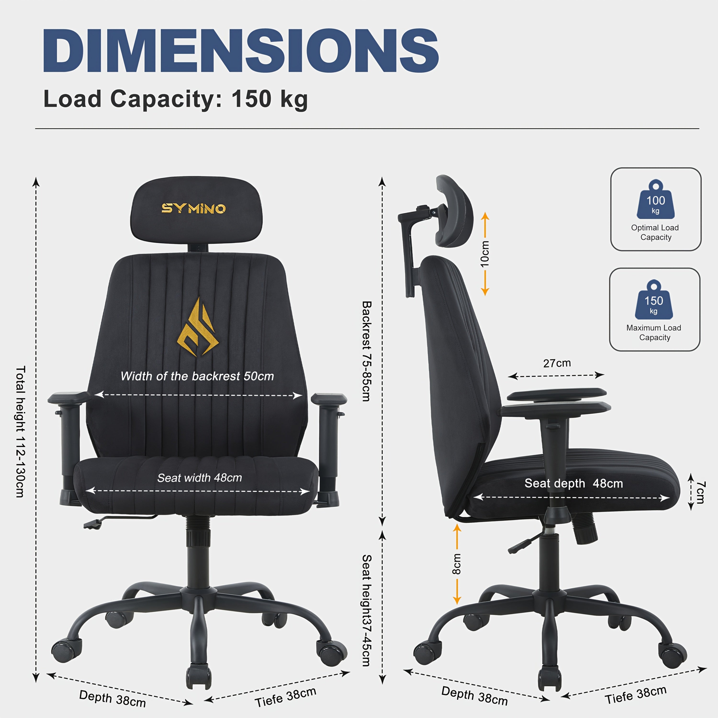 Gaming-Stuhl, Grün für Computerplatz – Detailansicht 7