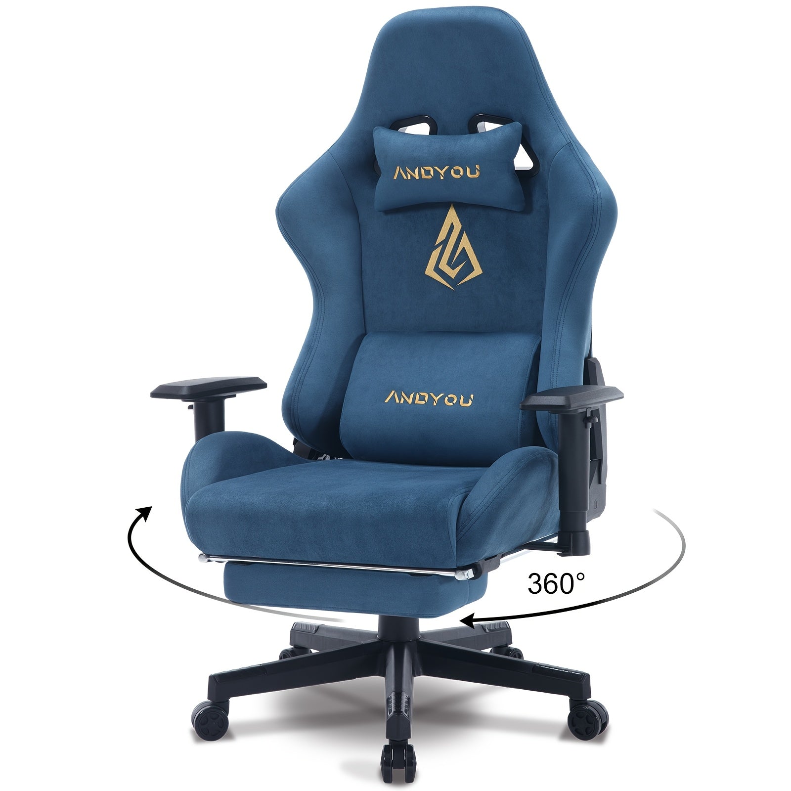 Gaming-Stuhl, Grüner für Computerplatz und Gaming – Detailansicht 9