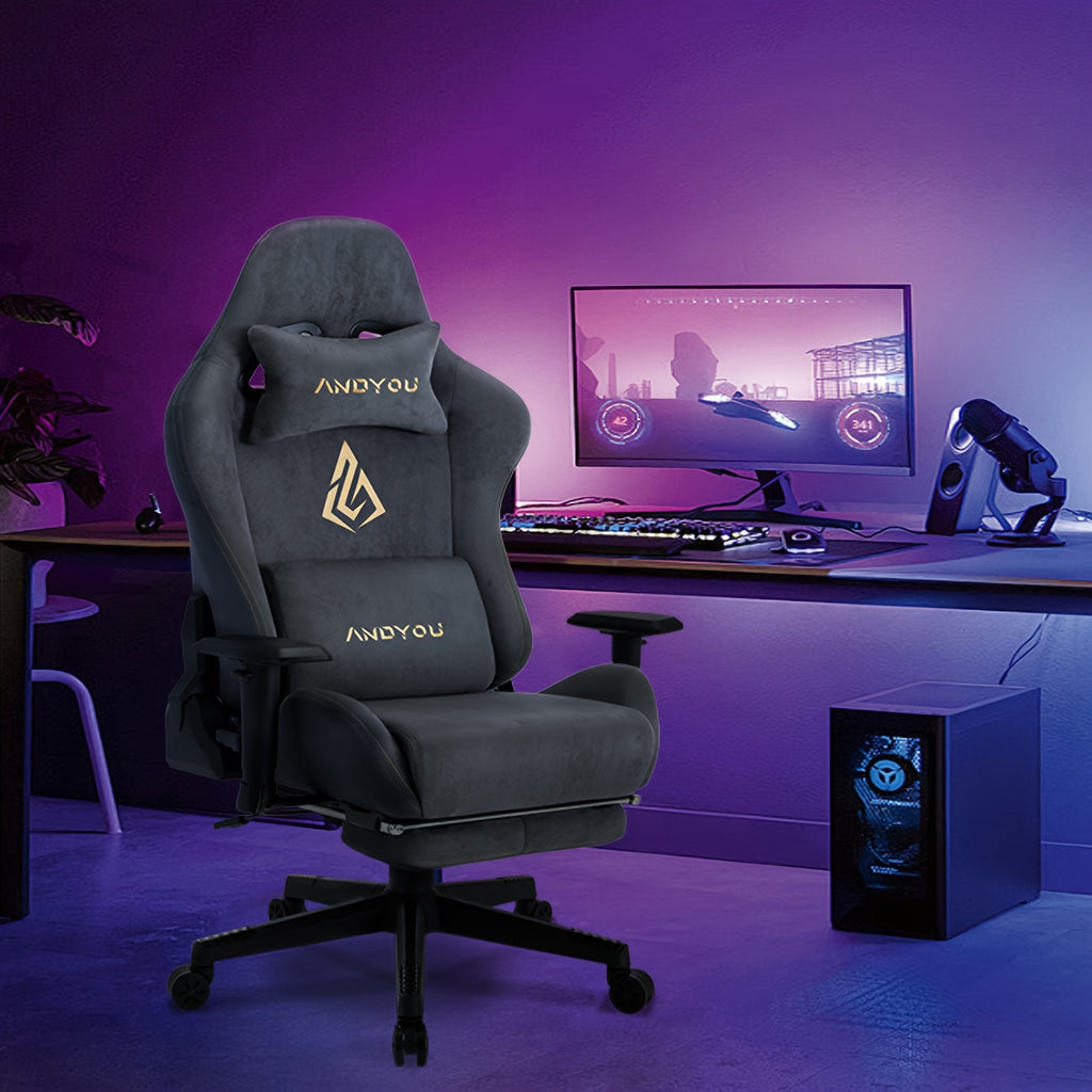 Gaming-Stuhl, Grüner für Computerplatz und Gaming – Detailansicht 10